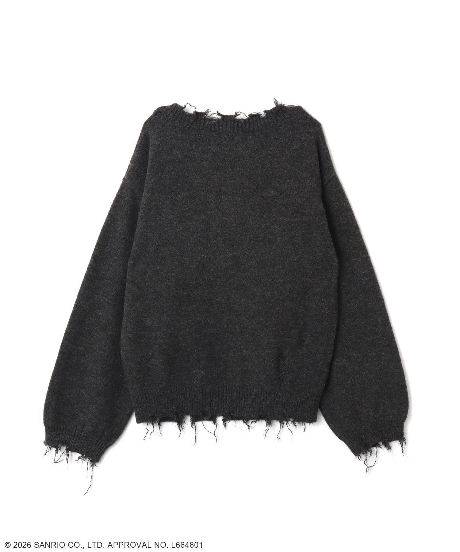 atmos pink x KUROMI Knit Top BLACKの画像