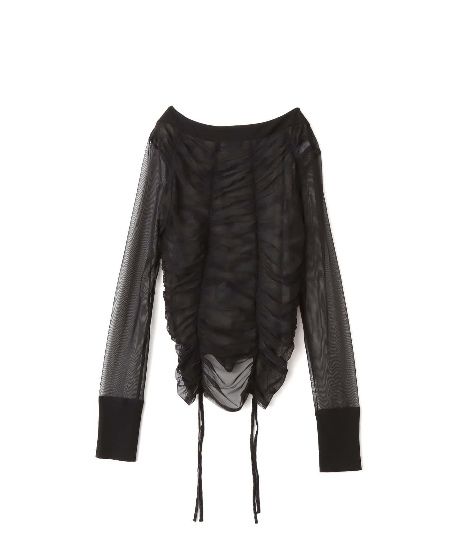 atmos pink See-through Layered LS T-shirt BLACKの画像