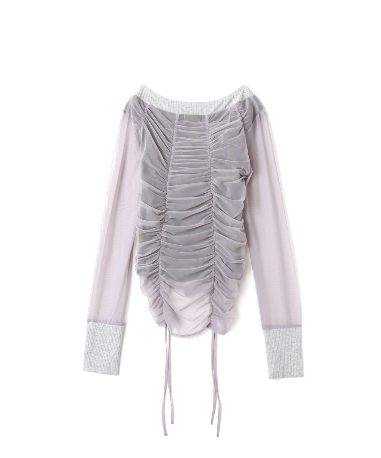 atmos pink See-through Layered LS T-shirt GRAYの画像