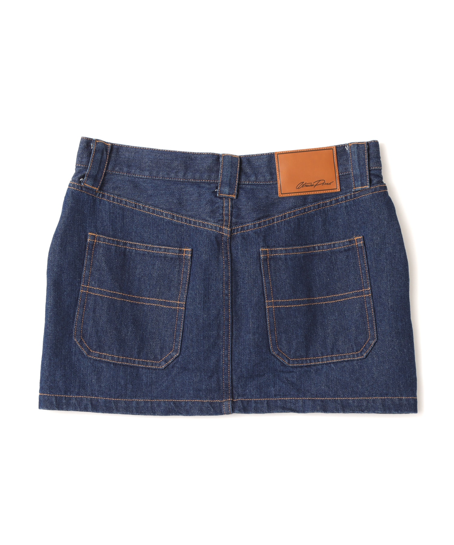 atmos pink Studs Denim Mini Skirt BLUEの画像