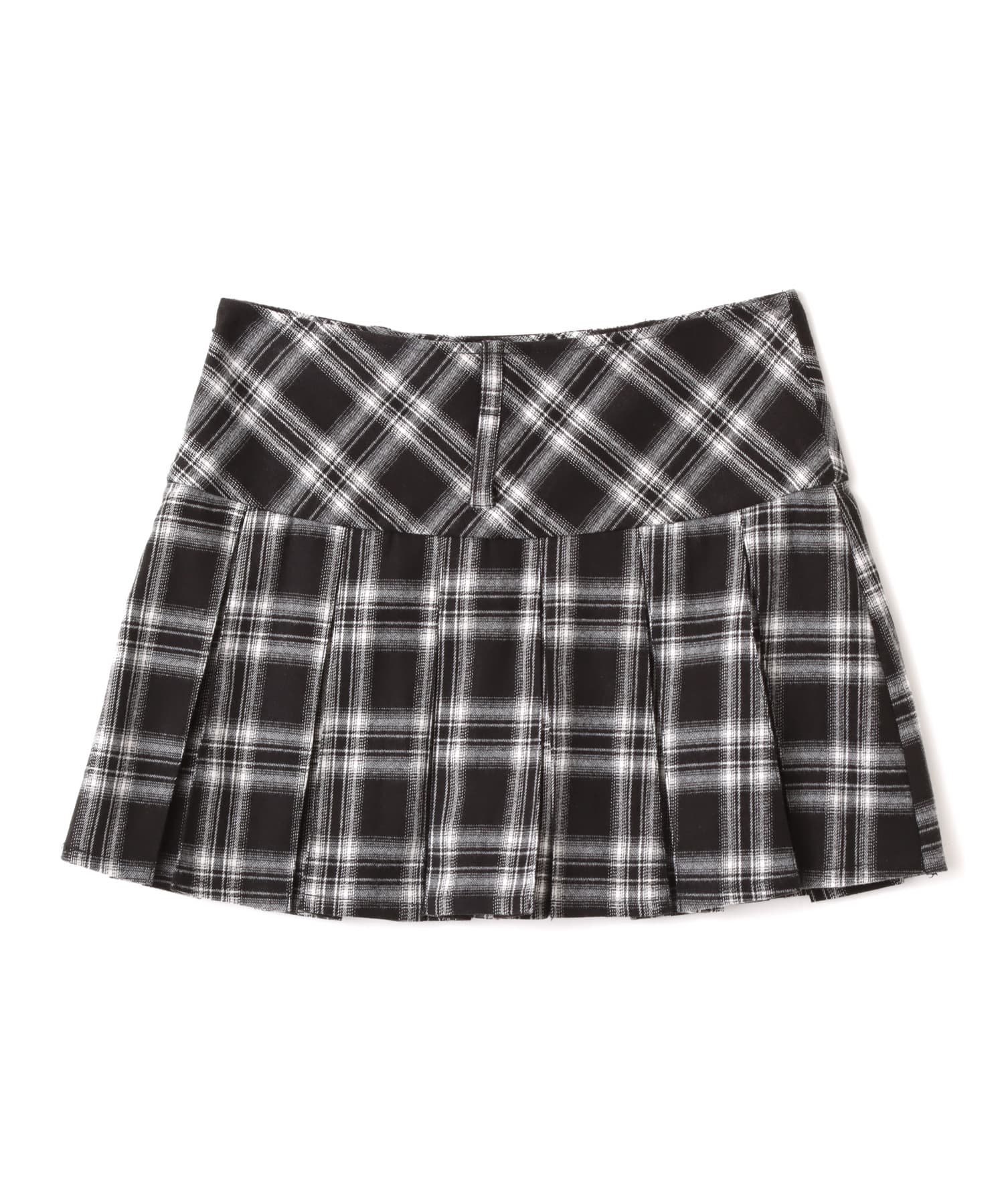 atmos pink Plaid Mini Skirt BLACKの画像