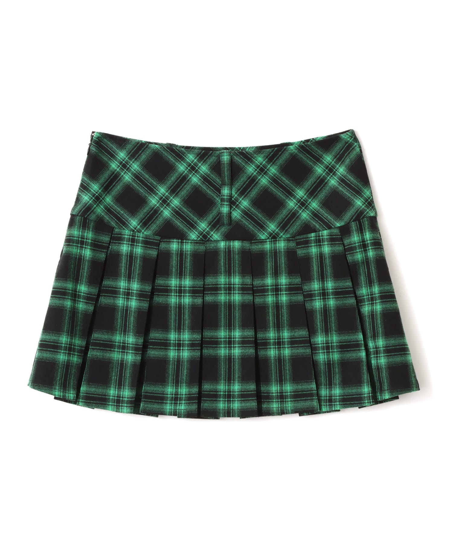 atmos pink Plaid Mini Skirt GREENの画像