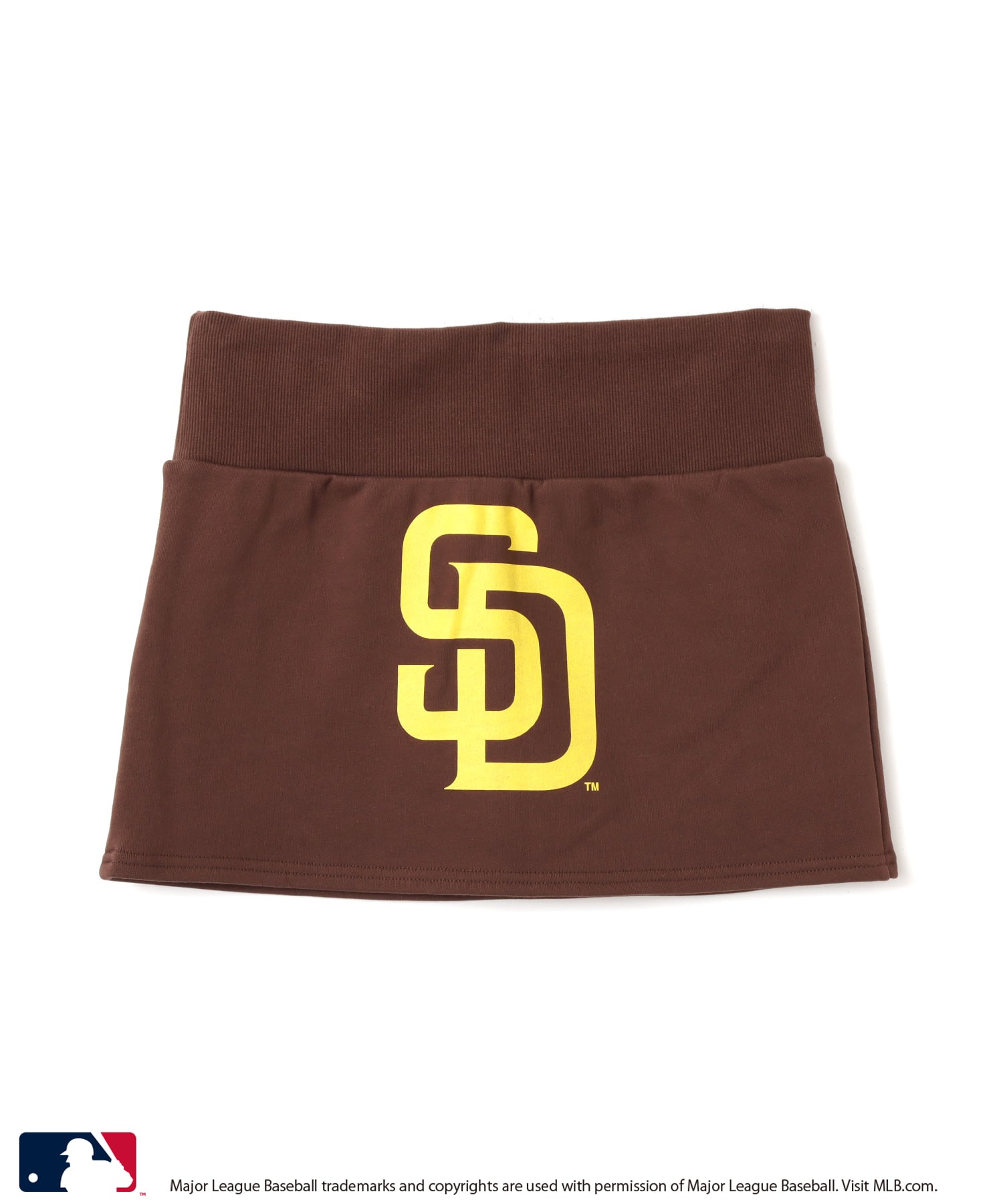 atmos pink MLB Logo Sweat Skirt BROWNの画像