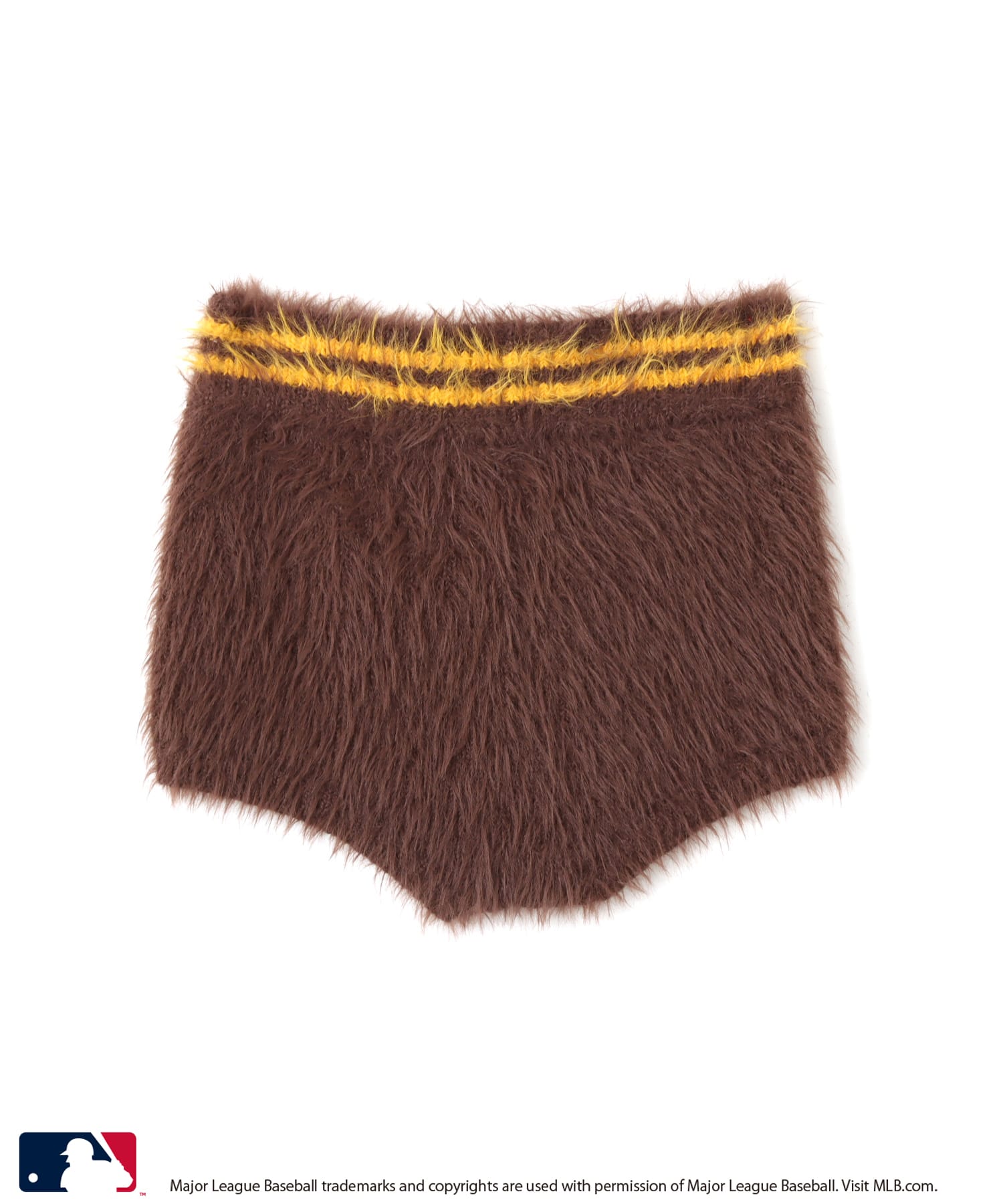 atmos pink MLB Shaggy Knit Short Pants BROWNの画像