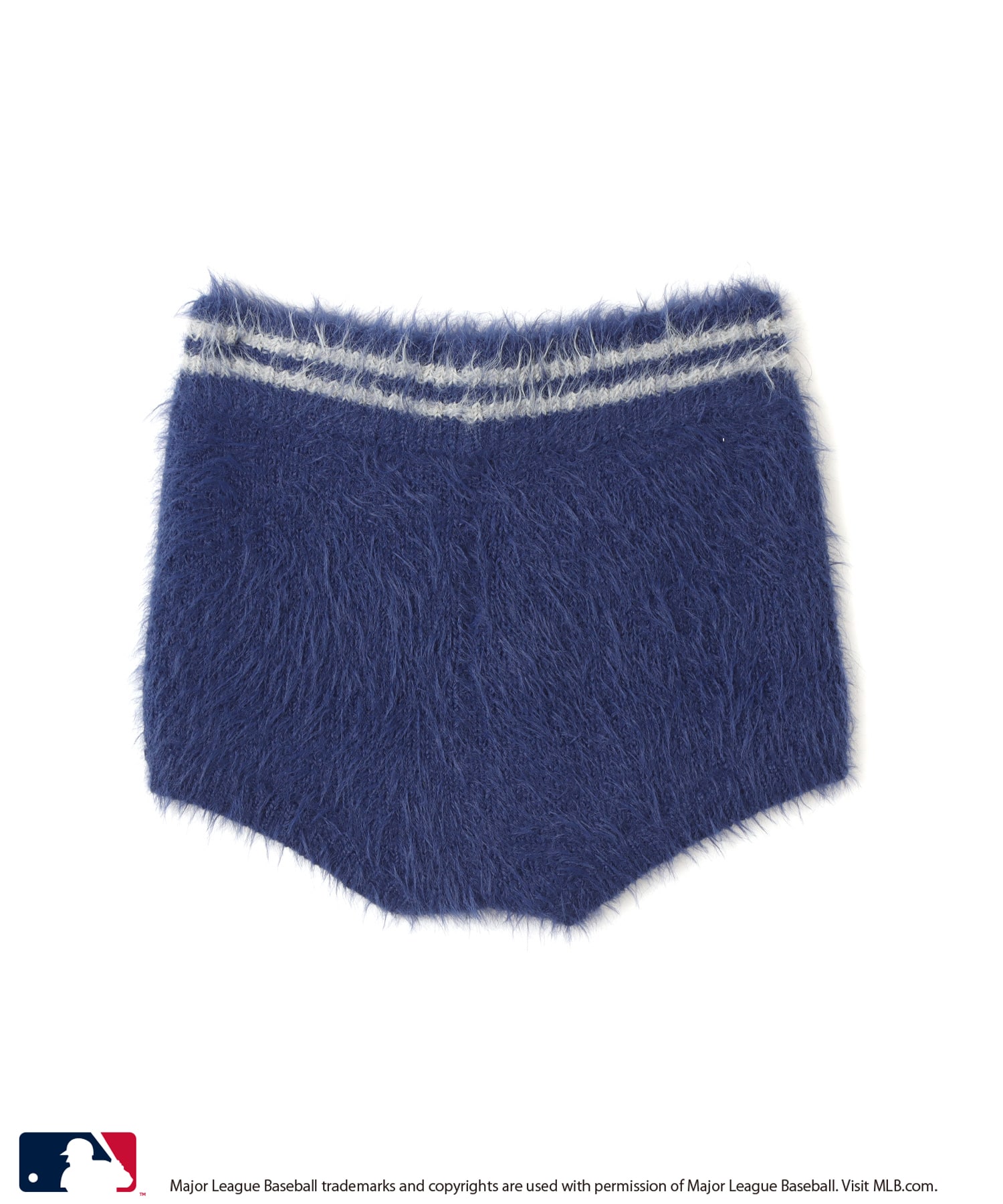 atmos pink MLB Shaggy Knit Short Pants NAVYの画像