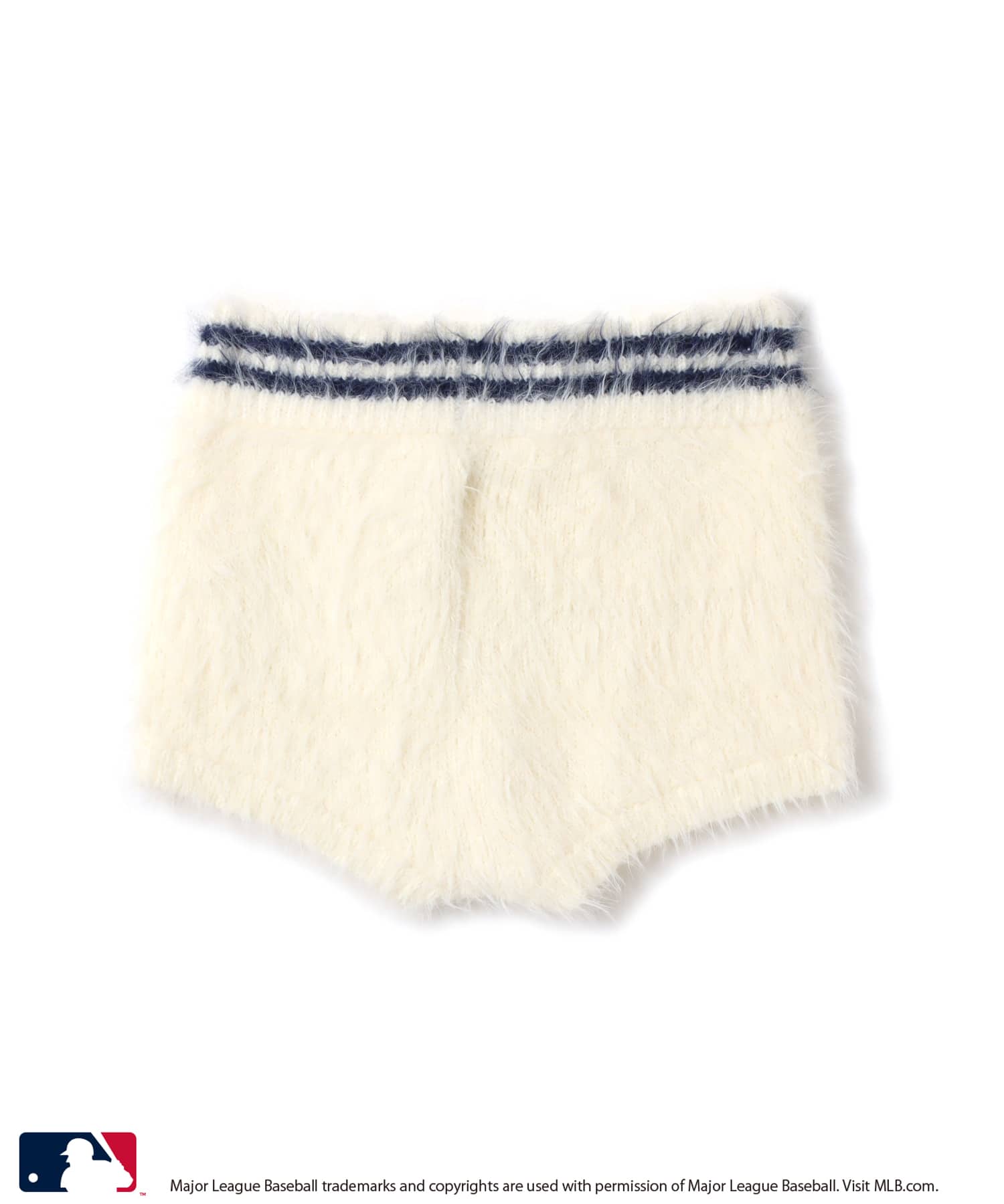 atmos pink MLB Shaggy Knit Short Pants WHITEの画像