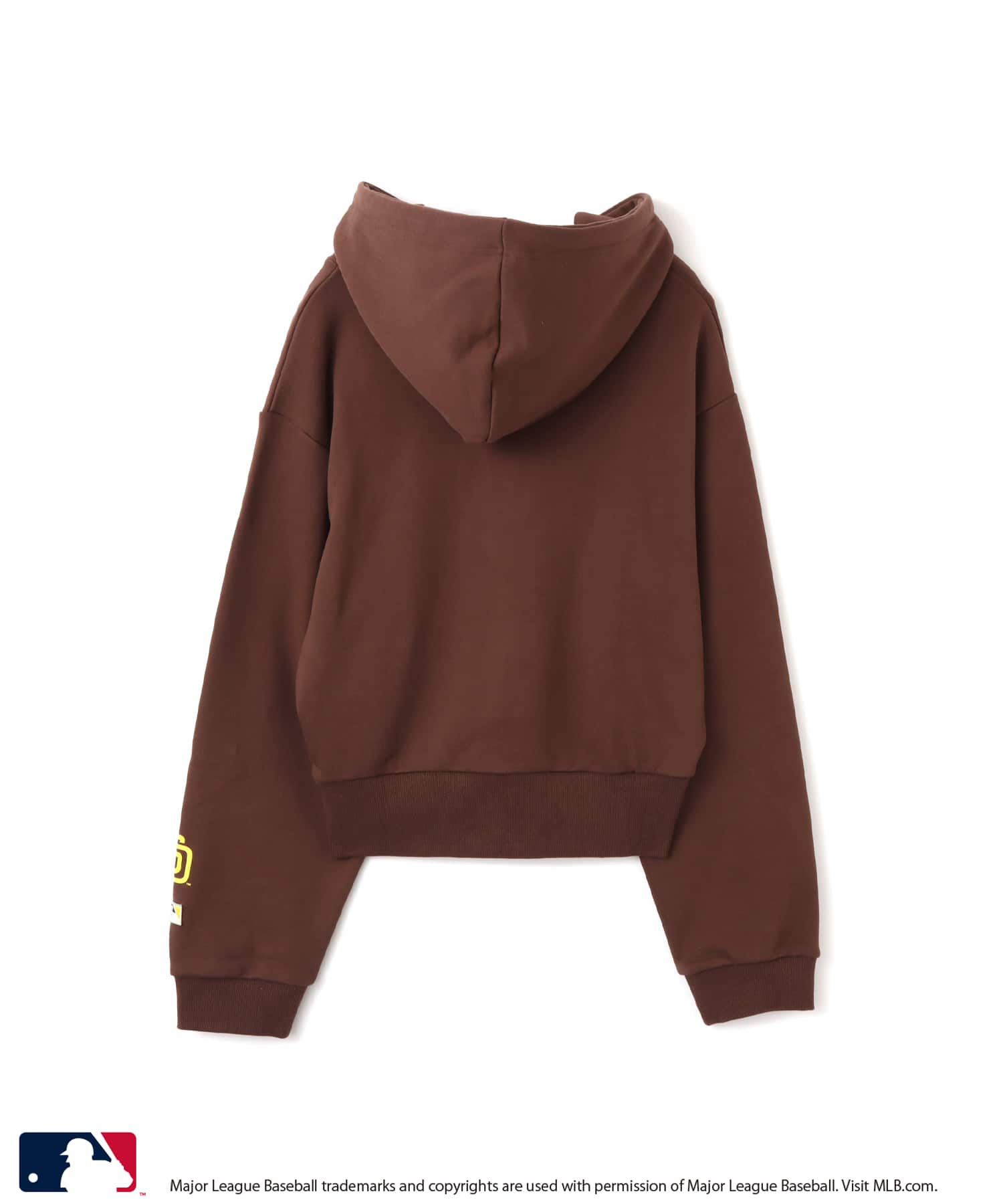 atmos pink MLB Studs Logo Sweat Hoodie BROWNの画像