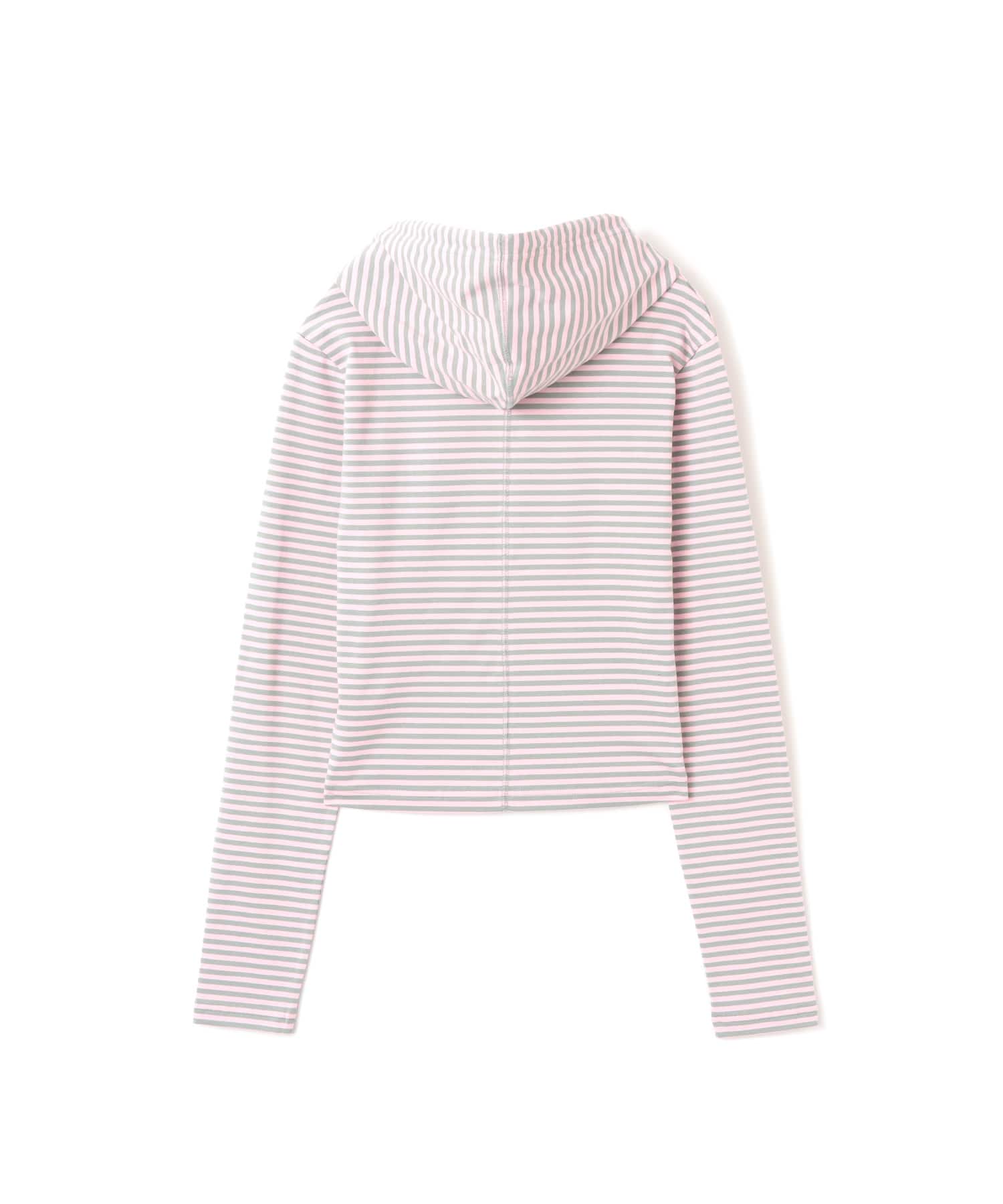 atmos pink Border Hoodie PINKの画像
