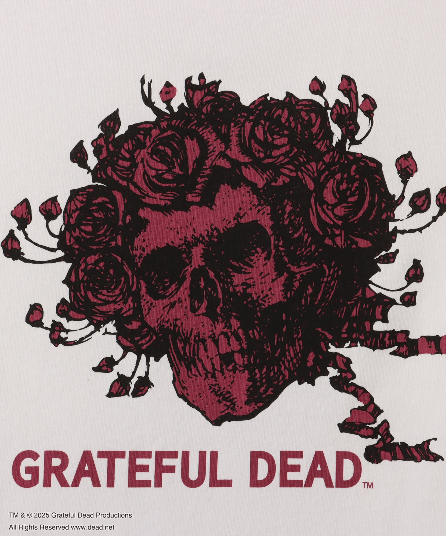 atmos pink Grateful Dead Big T-shirt WHITEの画像