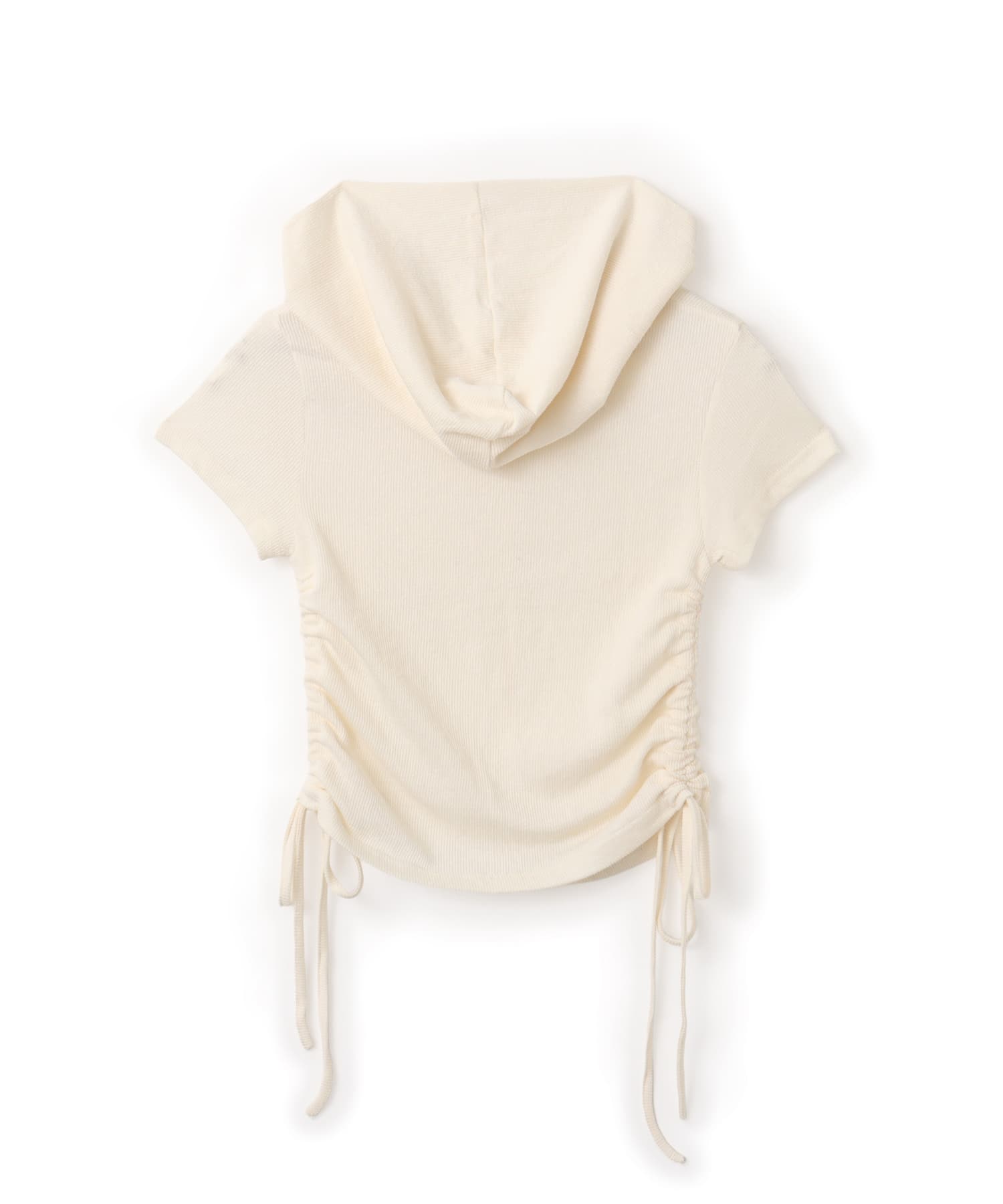 atmos pink Shirring Hoodie Cardigan IVORYの画像