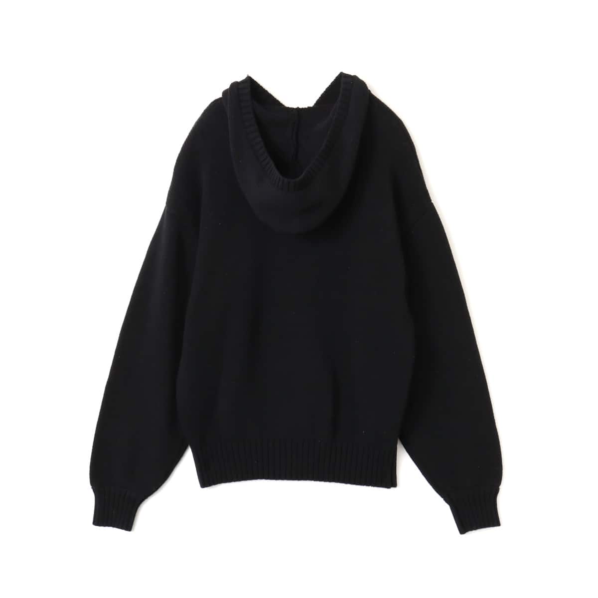 atmos pink Big Logo Knit Hoodie BLACKの画像