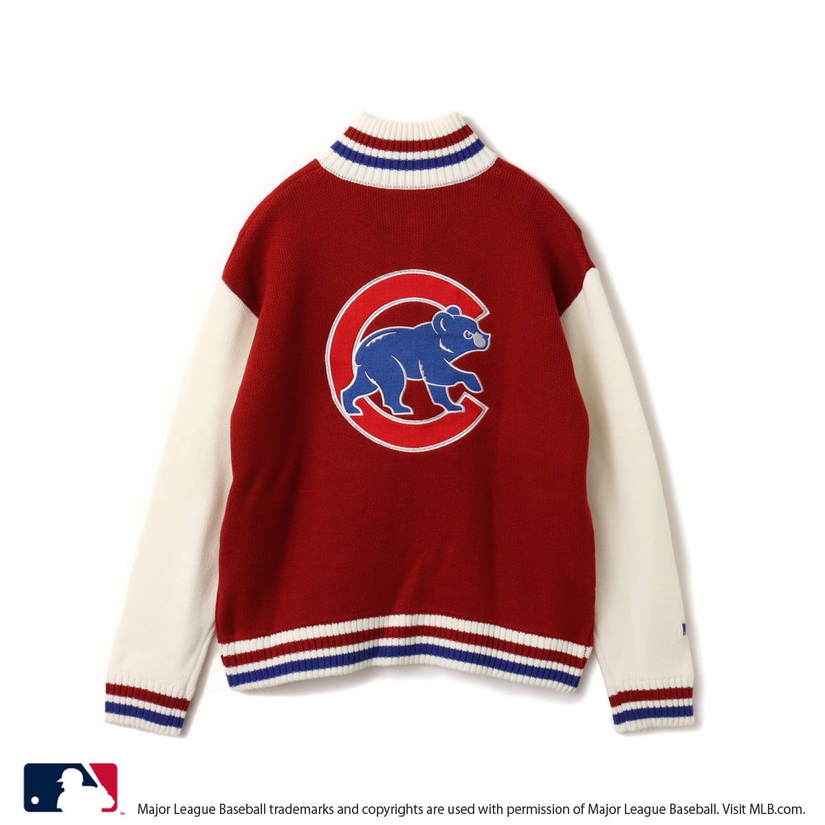 atmos pink MLB Knit Blouson REDの画像