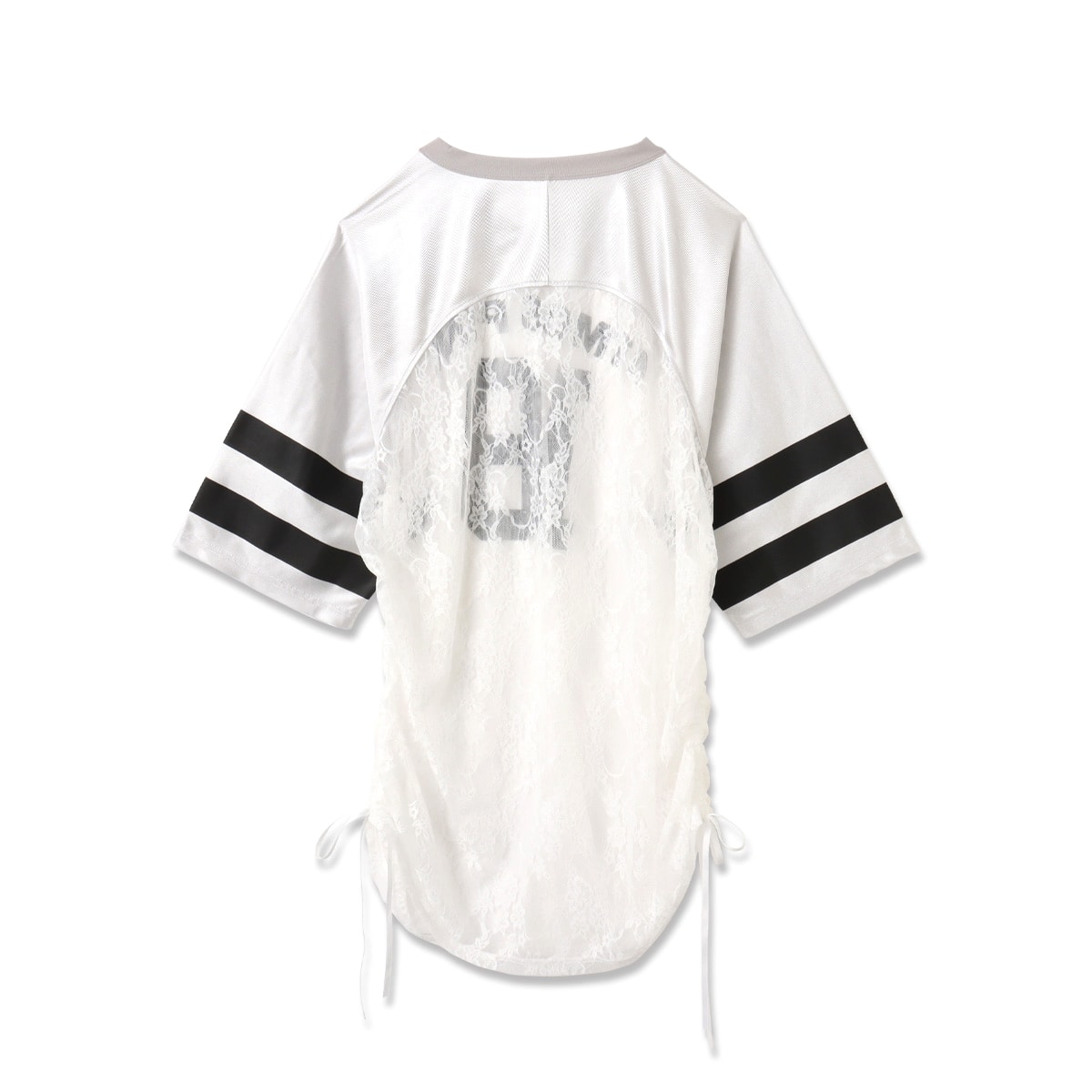 atmos pink Lace Docking T-shirt SILVERの画像