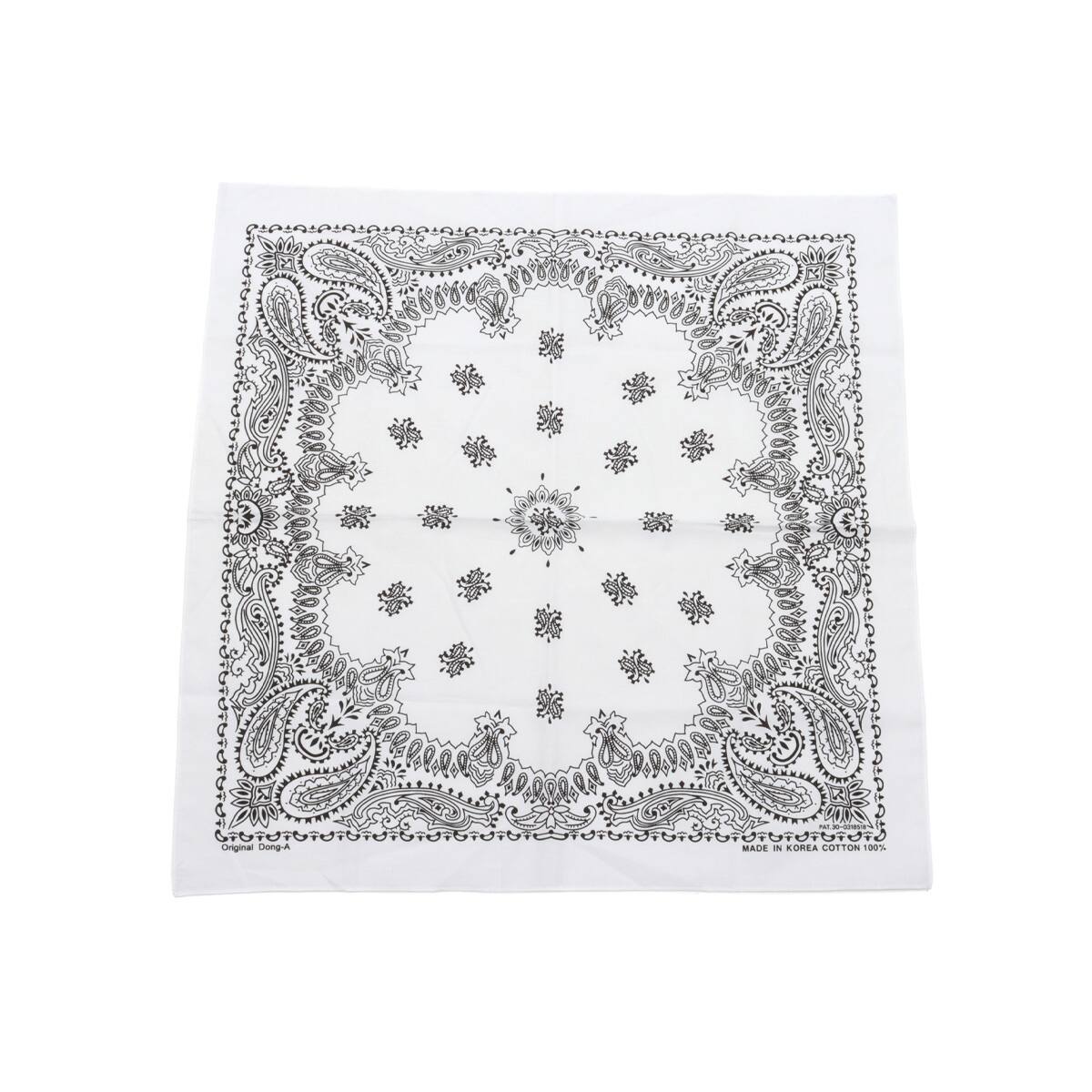 atmos pink Paisley Scarf WHITEの画像