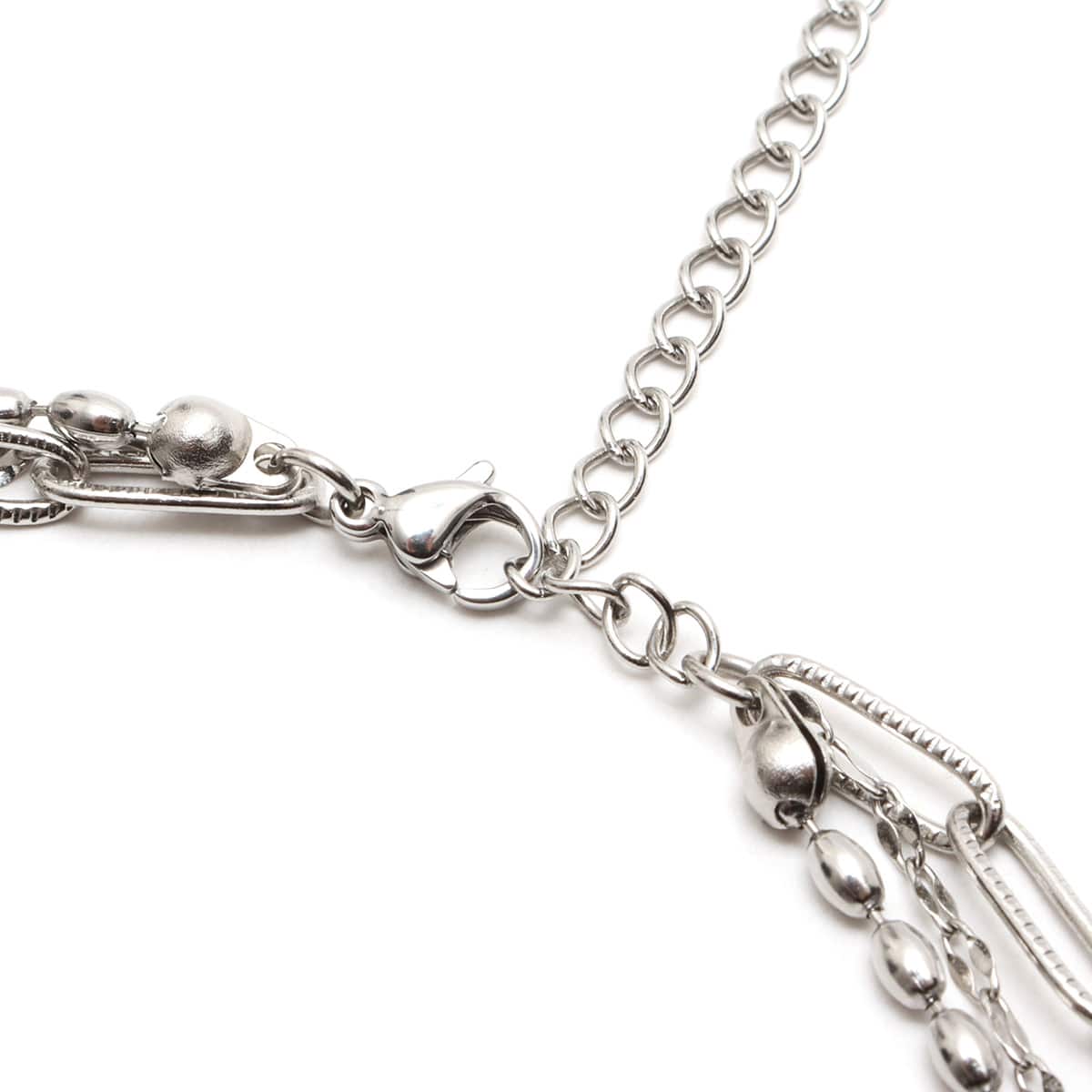 atmos pink Triple Chain Necklace SILVERの画像