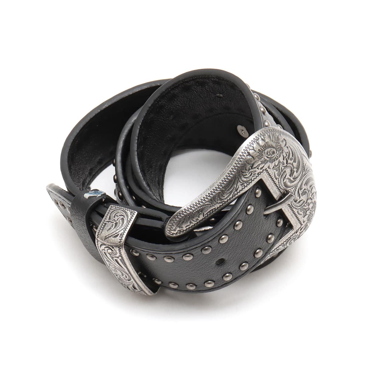 atmos pink Double Studs Wave Belt BLACKの画像