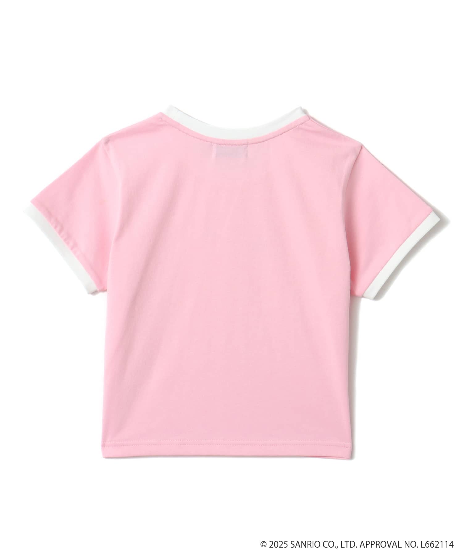atmos pink x MY MELODY & KUROMI Ringer Neck T-shirt PINKの画像