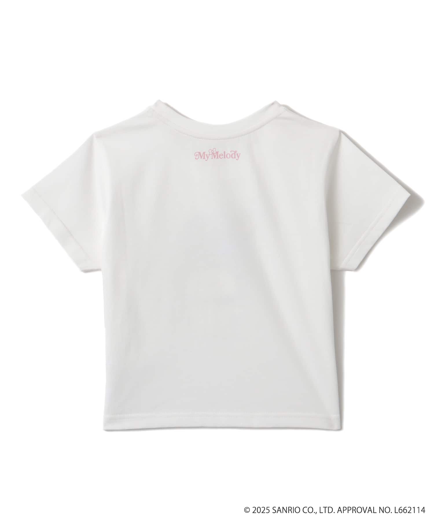 atmos pink x MY MELODY & KUROMI Short Print T-shirt WHITEの画像