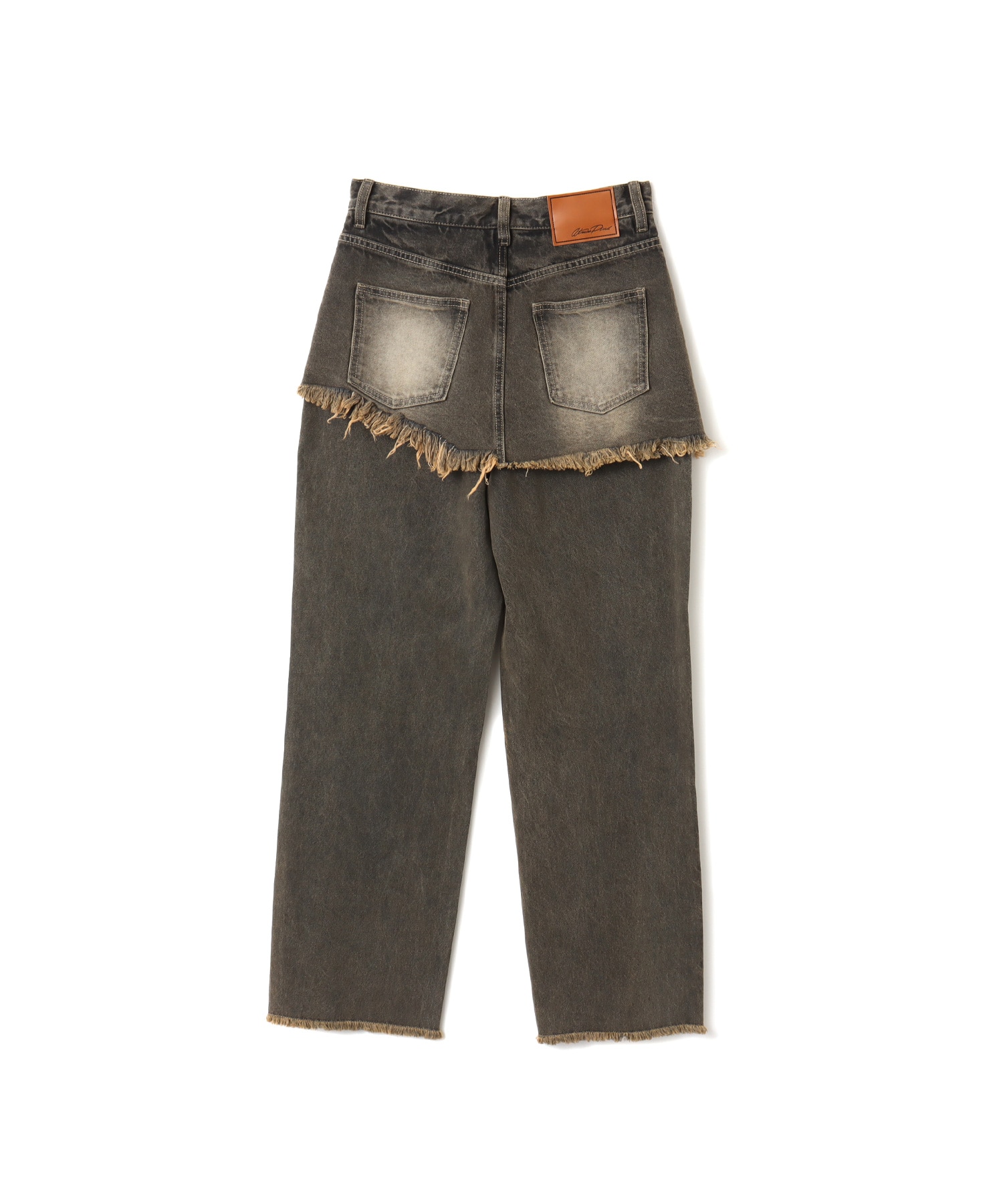 atmos pink Layered Denim Pants BLACKの画像
