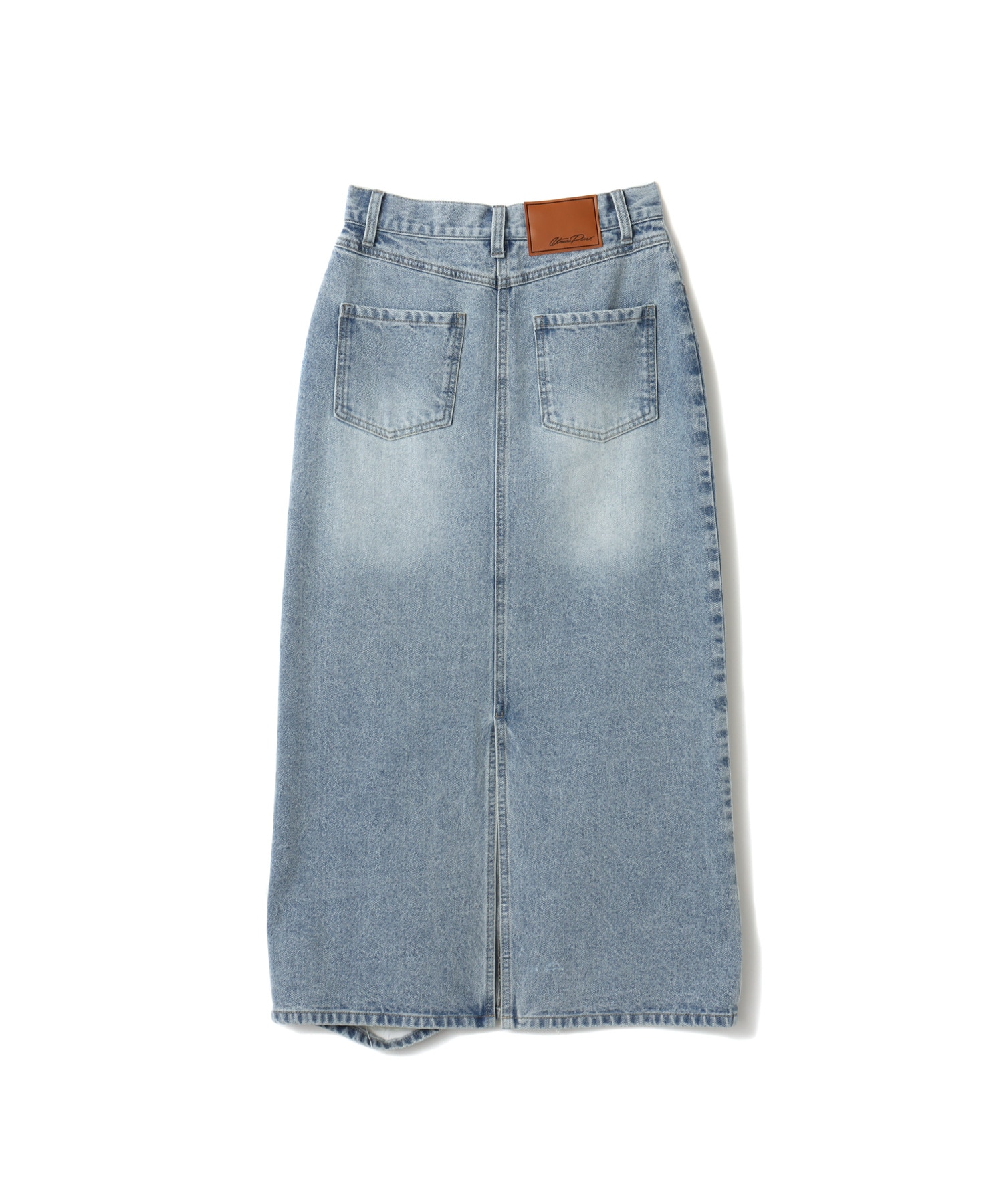 atmos pink Damaged Long Skirt BLUEの画像