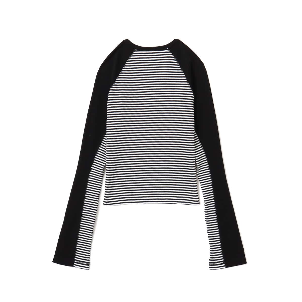 atmos pink V-Neck Raglan Long Sleeve T-shirt BLACKの画像