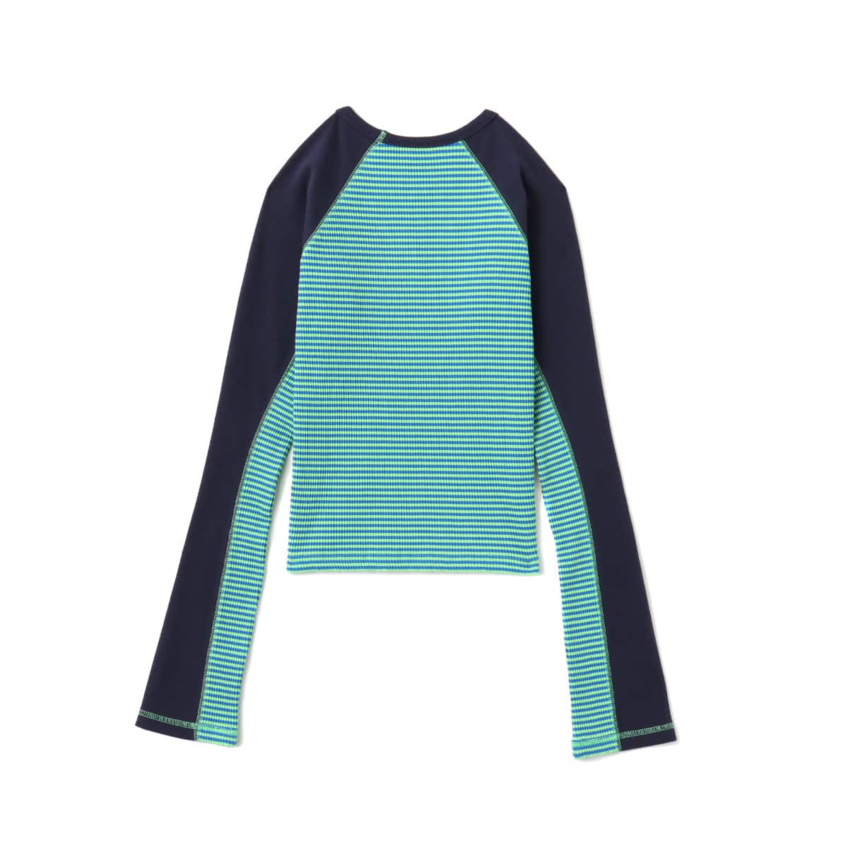 atmos pink V-Neck Raglan Long Sleeve T-shirt GREENの画像