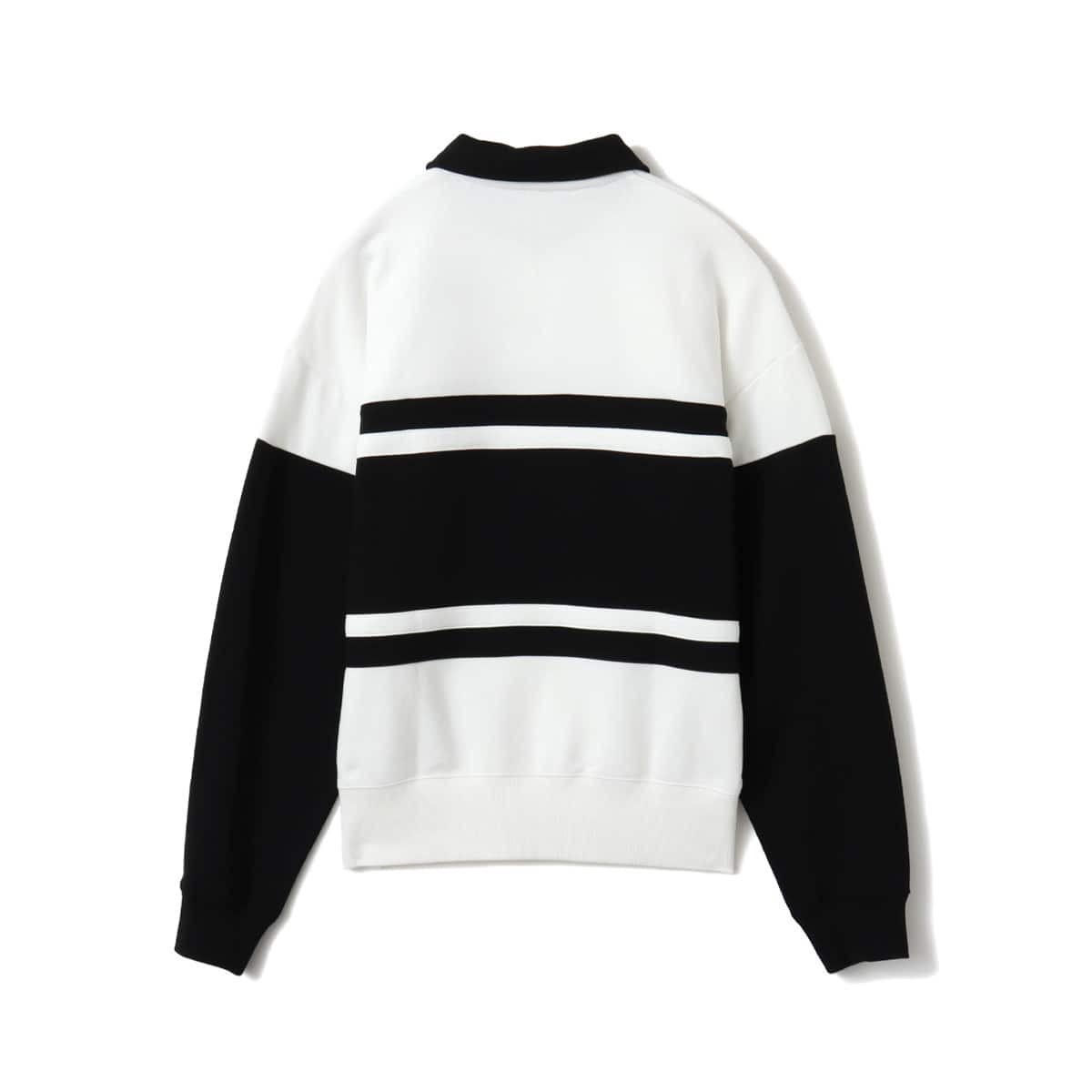 atmos pink Line Polo Sweatshirt WHITEの画像