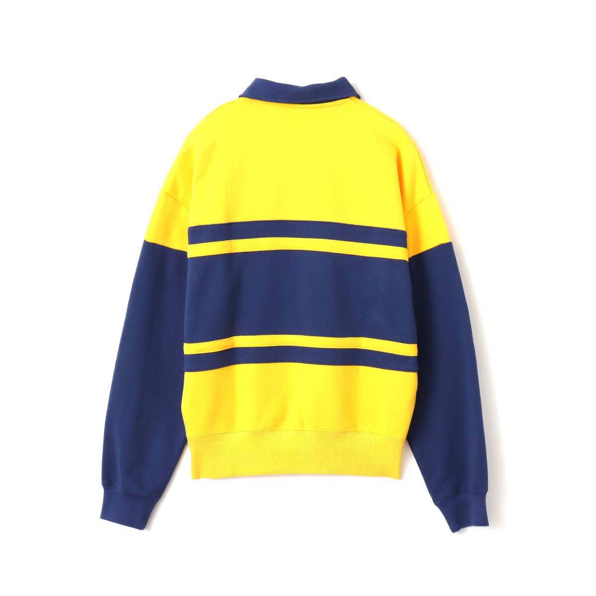 atmos pink Line Polo Sweatshirt YELLOWの画像
