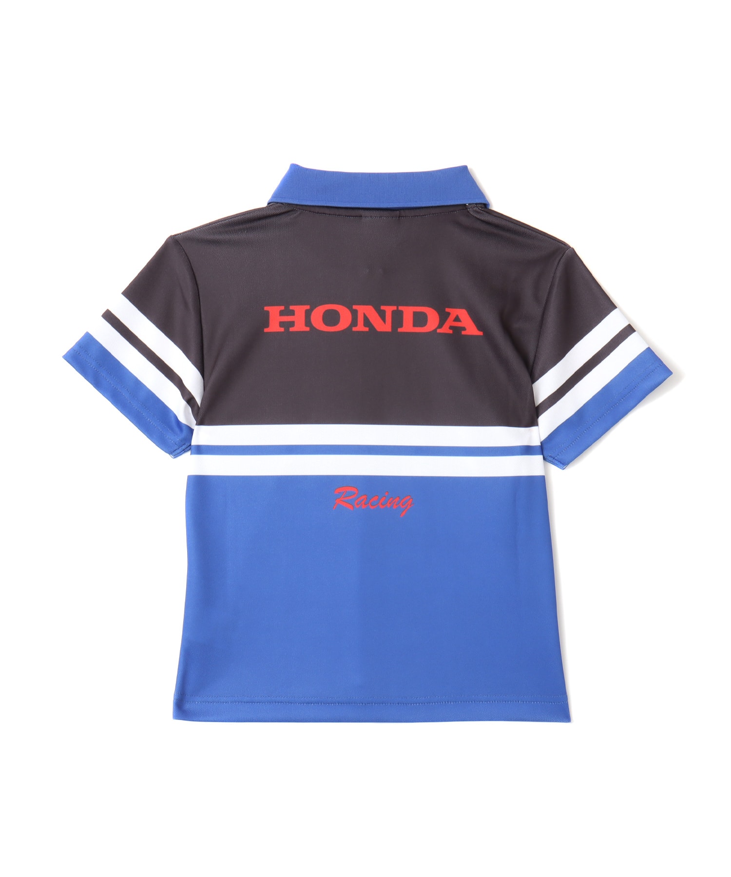 HONDA x atmos pink Racing Polo Shirt BLUEの画像