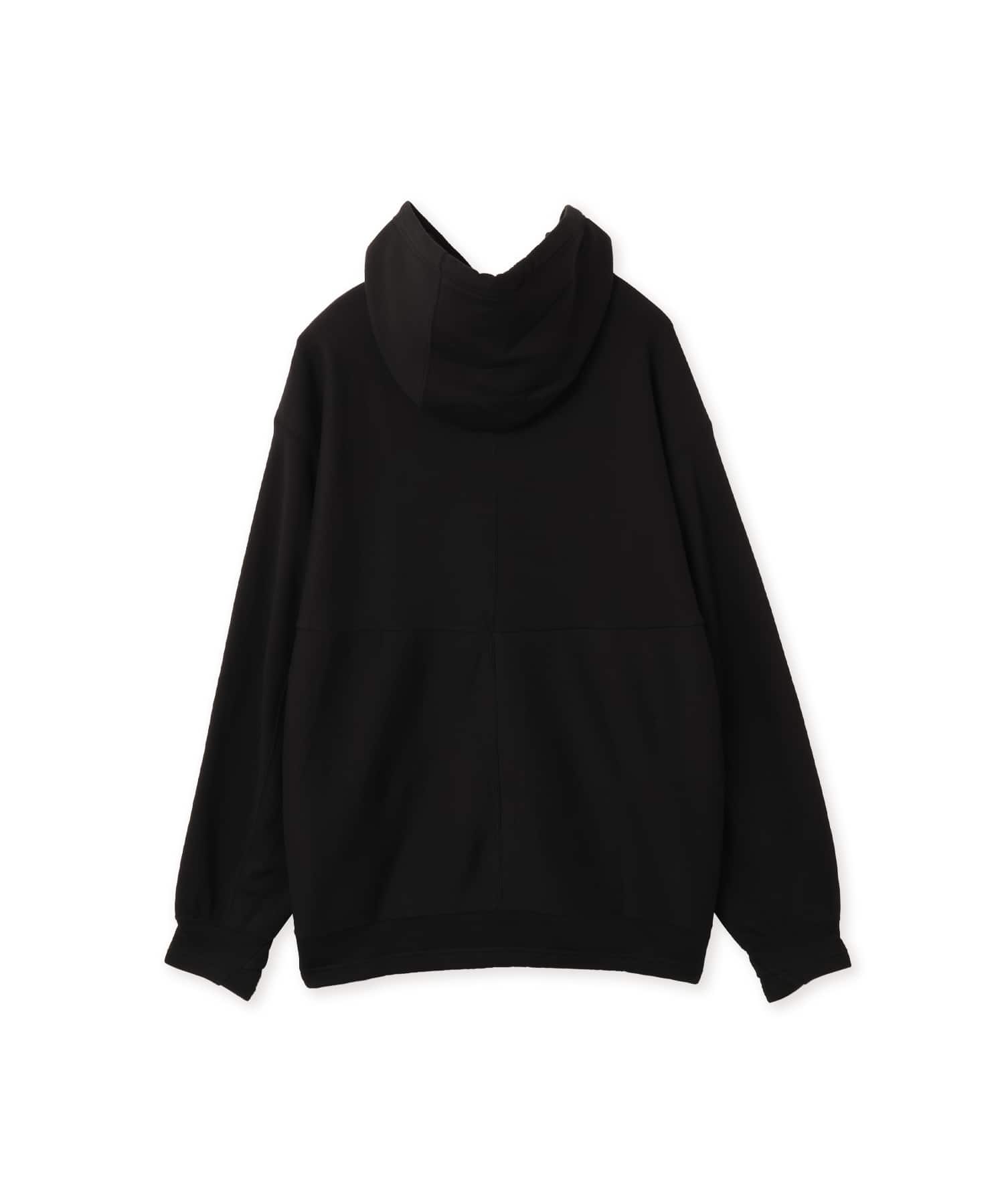 Poliquant THE LINKED SINGLE PART L/S  HOODED SWEATSHIRT BLACKの画像