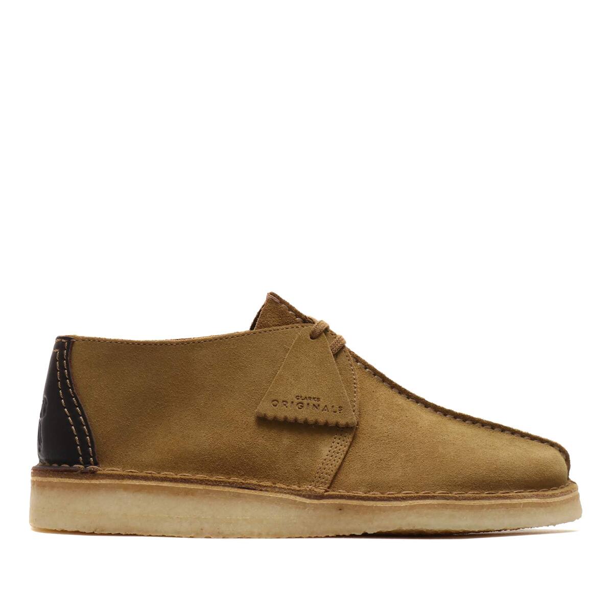 olive suede clarks
