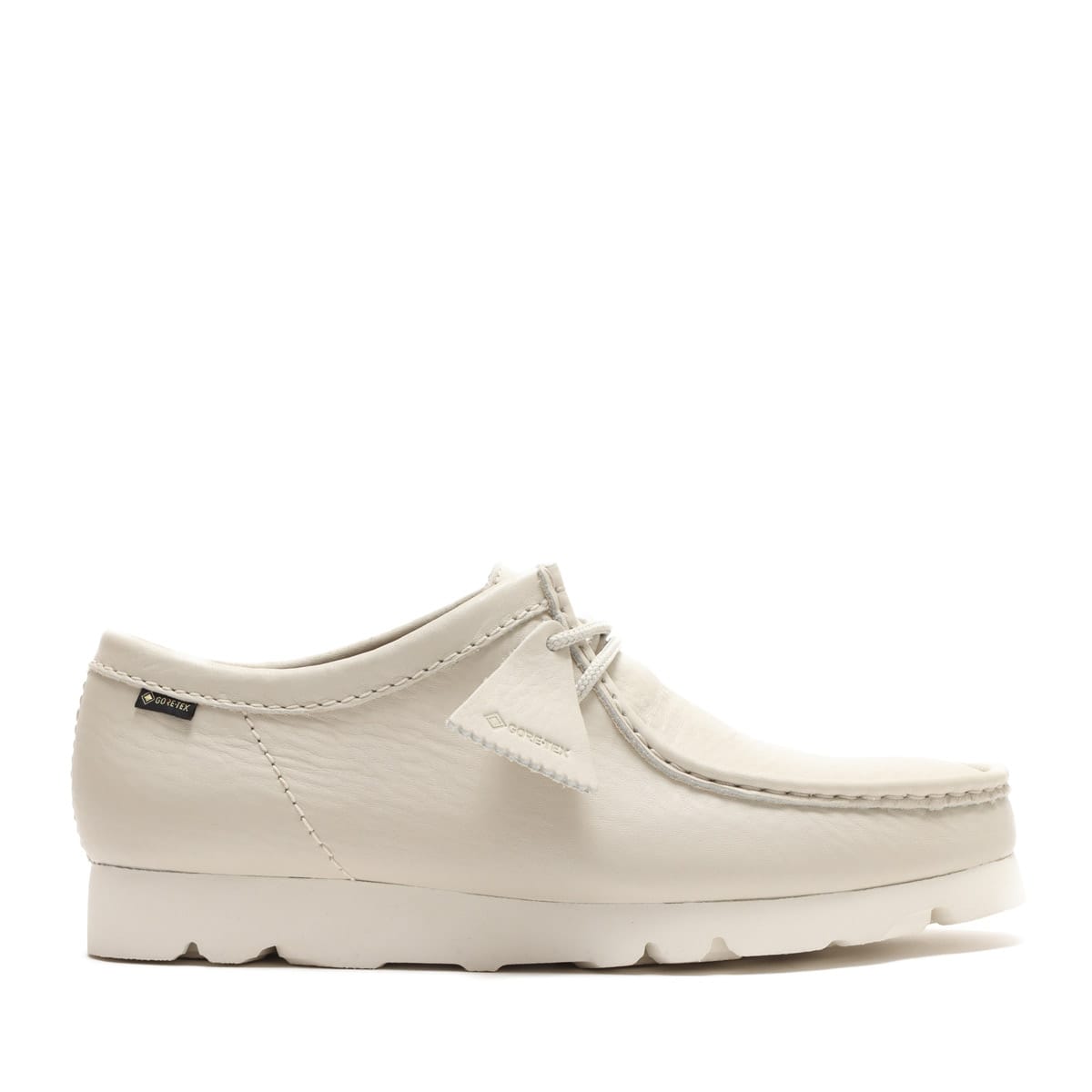 Clarks Wallabee GTX White Leather 21SP-I