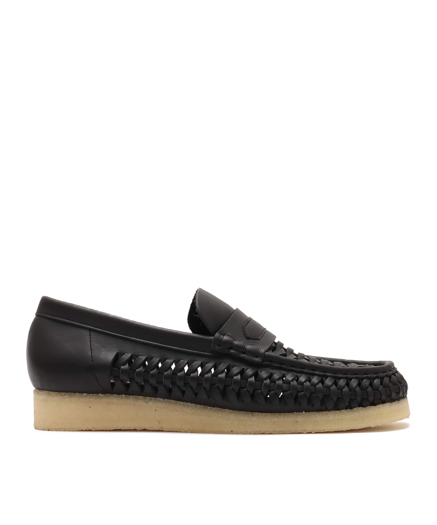 Clarks WB Penny Weave Black Leatherの画像