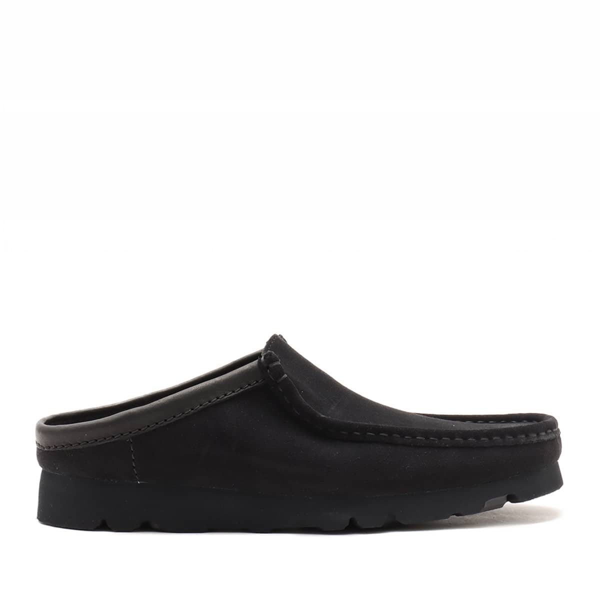 Clarks Wallabee Slip Black Sdeの画像