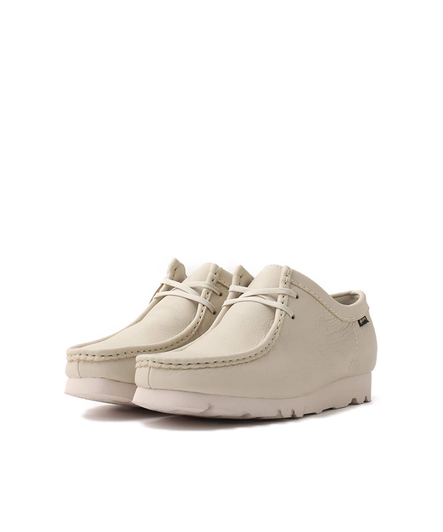 Clarks WallabeeGTX White Leatherの画像