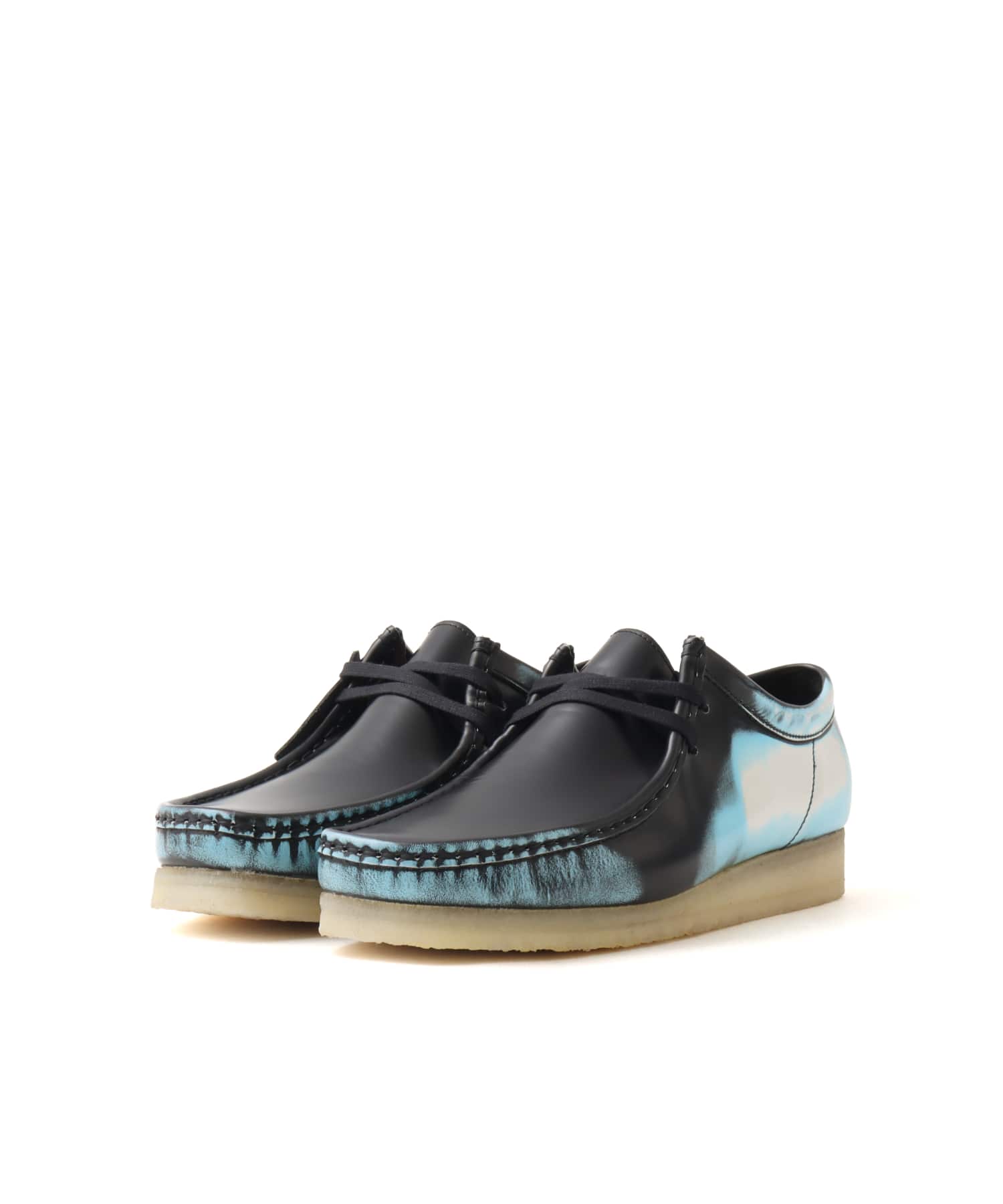 Clarks Wallabee Black Brush Offの画像