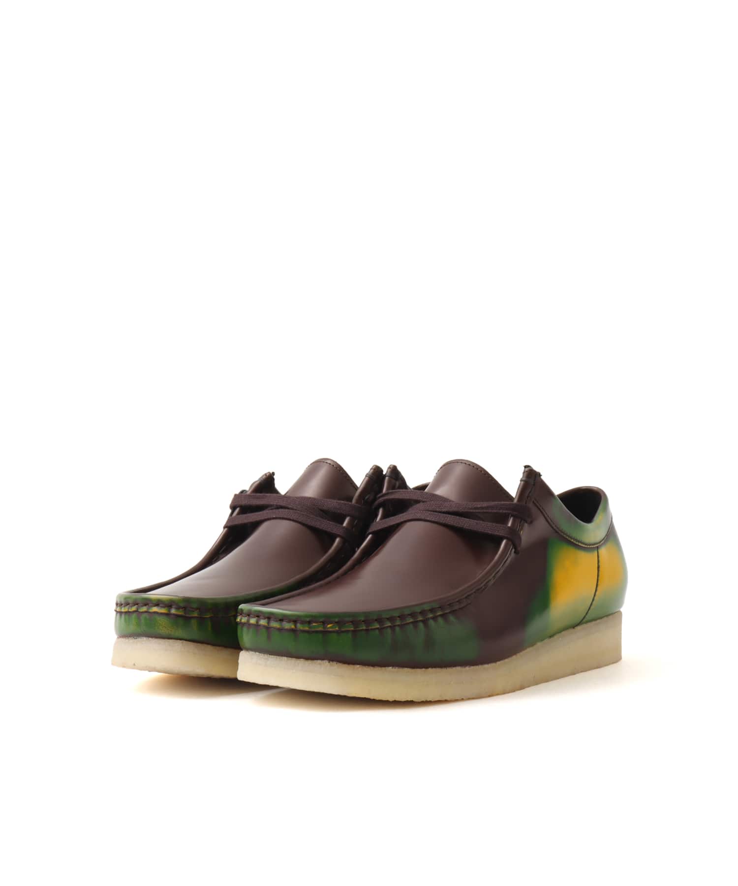 Clarks Wallabee Brown Brush Offの画像