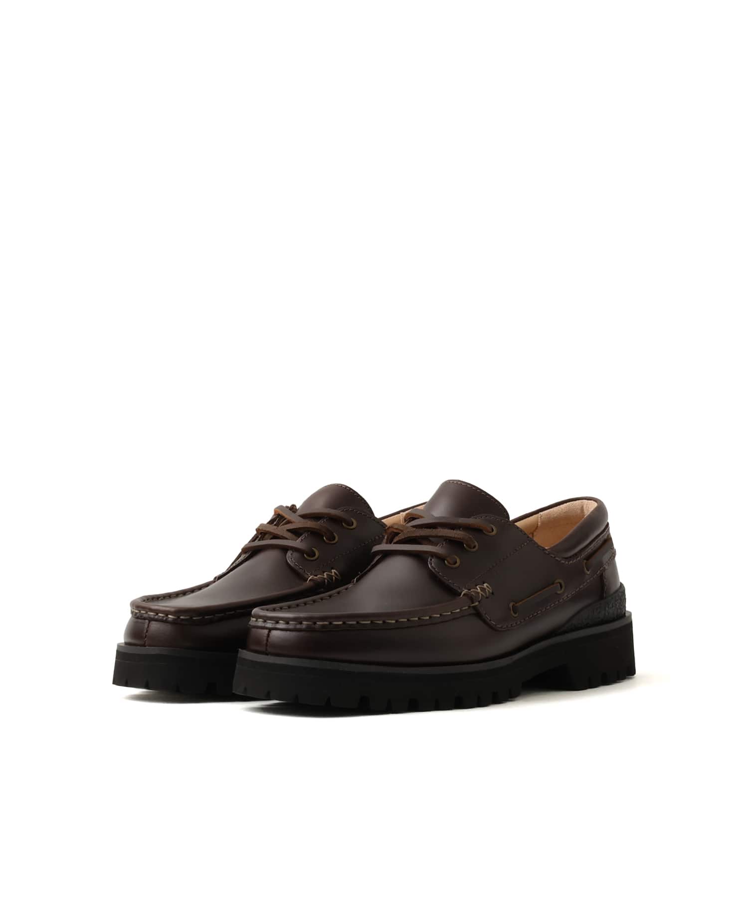 CLARKS Yukoner Boat Black/Brown Leaの画像