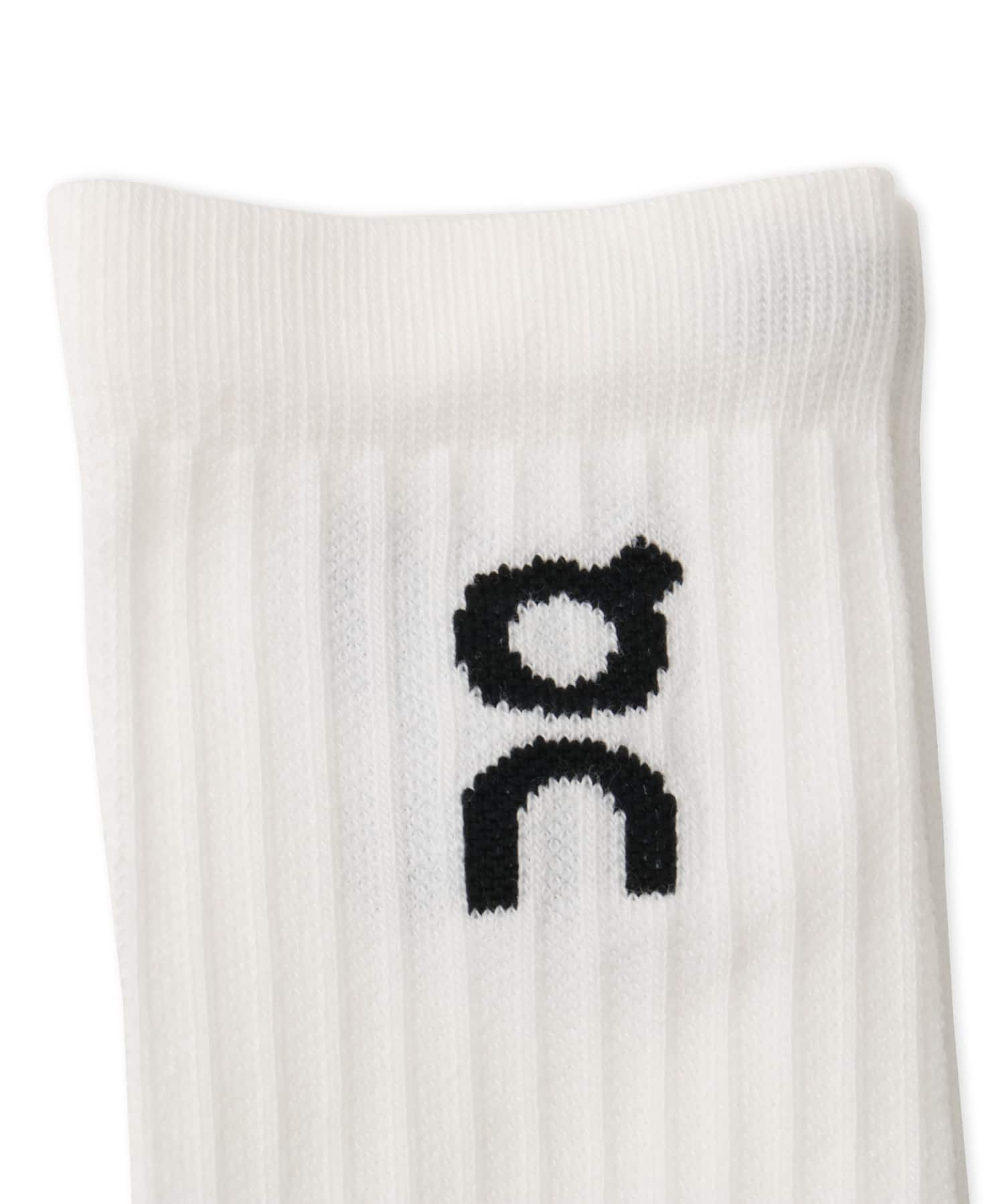 On Logo Sock High 3P WHITEの画像