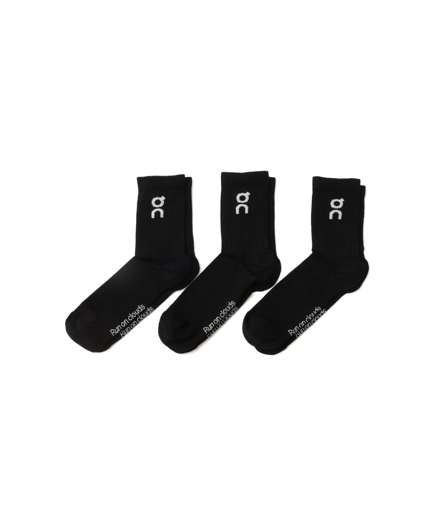 On LOGO SOCK HIGH 3P 1 U BLACKの画像