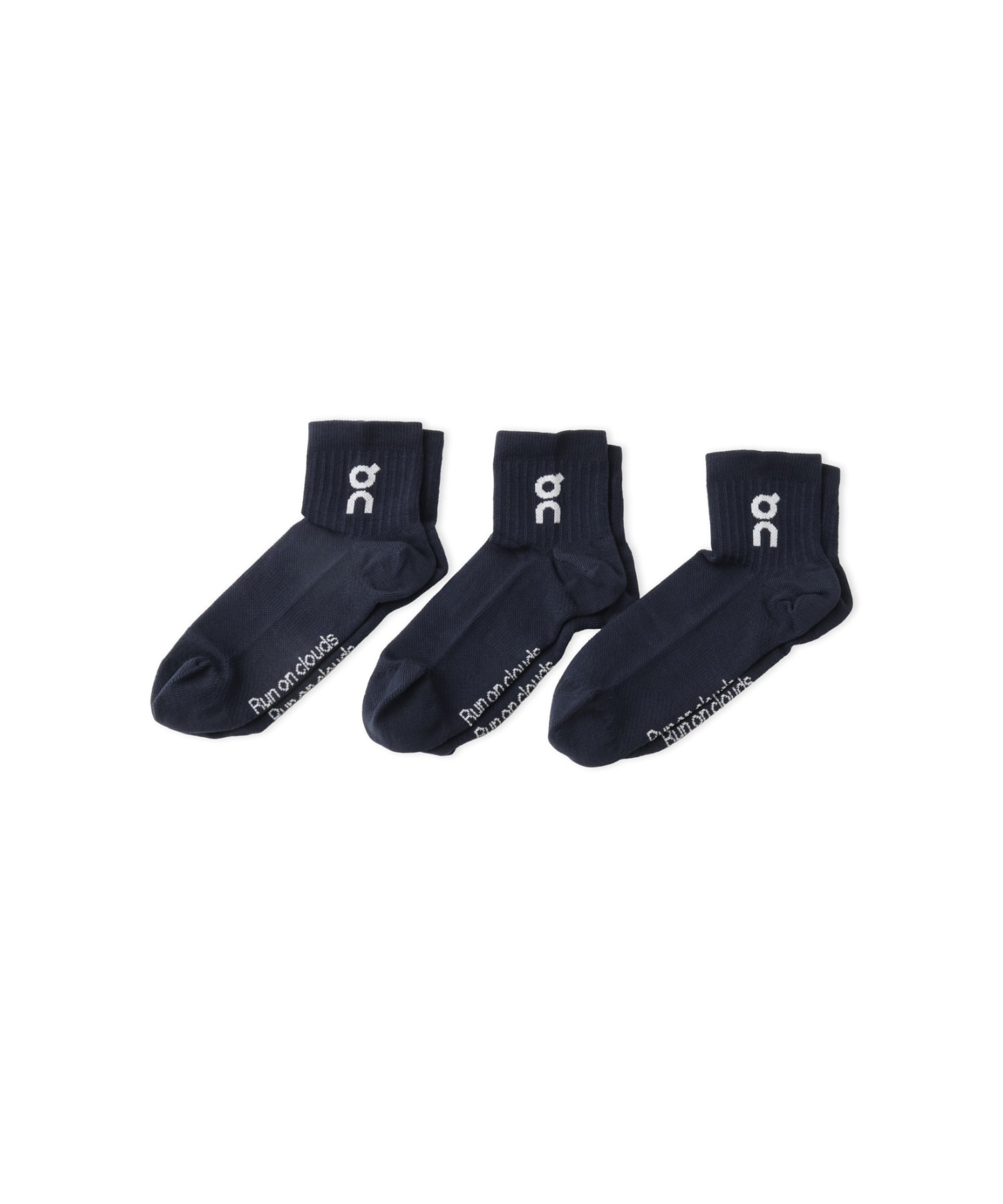 On LOGO SOCK MID 3P 1 U NAVYの画像