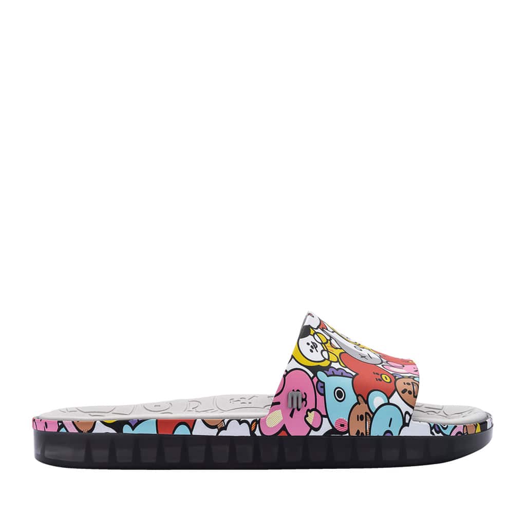 MELISSA BEACH SLIDE NEXT GEN + BT21 AD GREY 21FA-Sの画像
