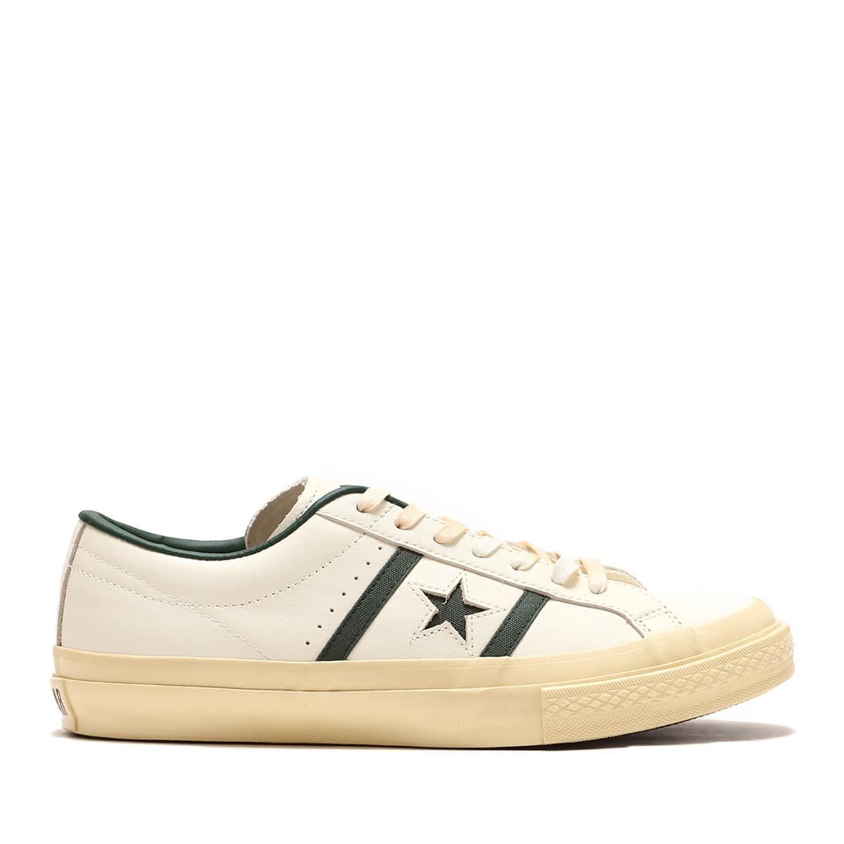 CONVERSE S&B US PC LEATHER OFF WHITE/VTG GREEN 23SS-Iの画像
