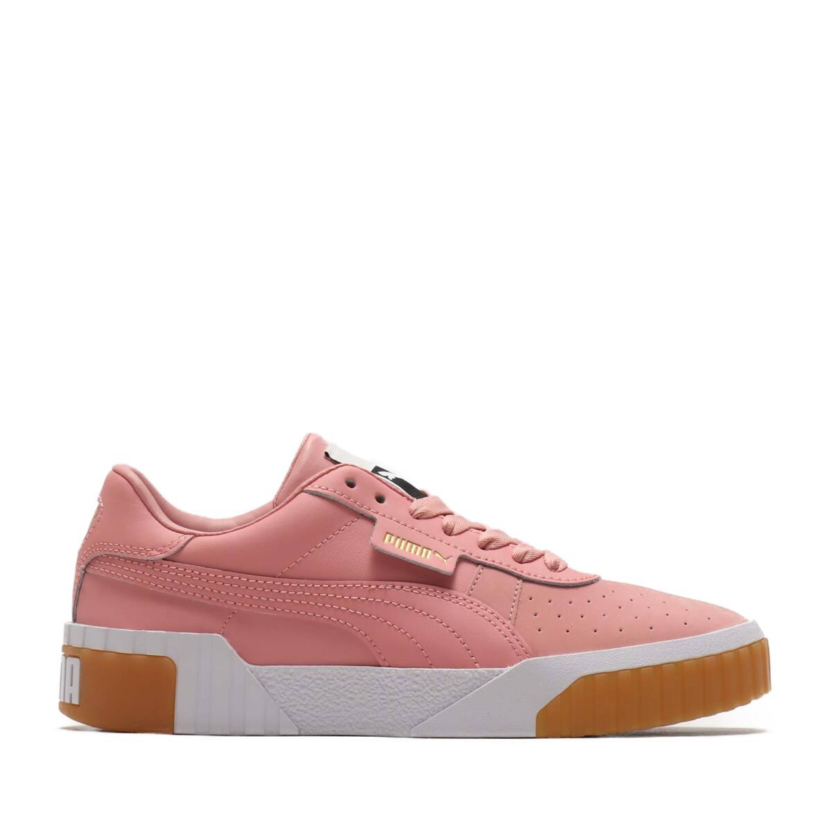 Puma Cali Exotic Womens Trainers Rose Leather Casual Lace 