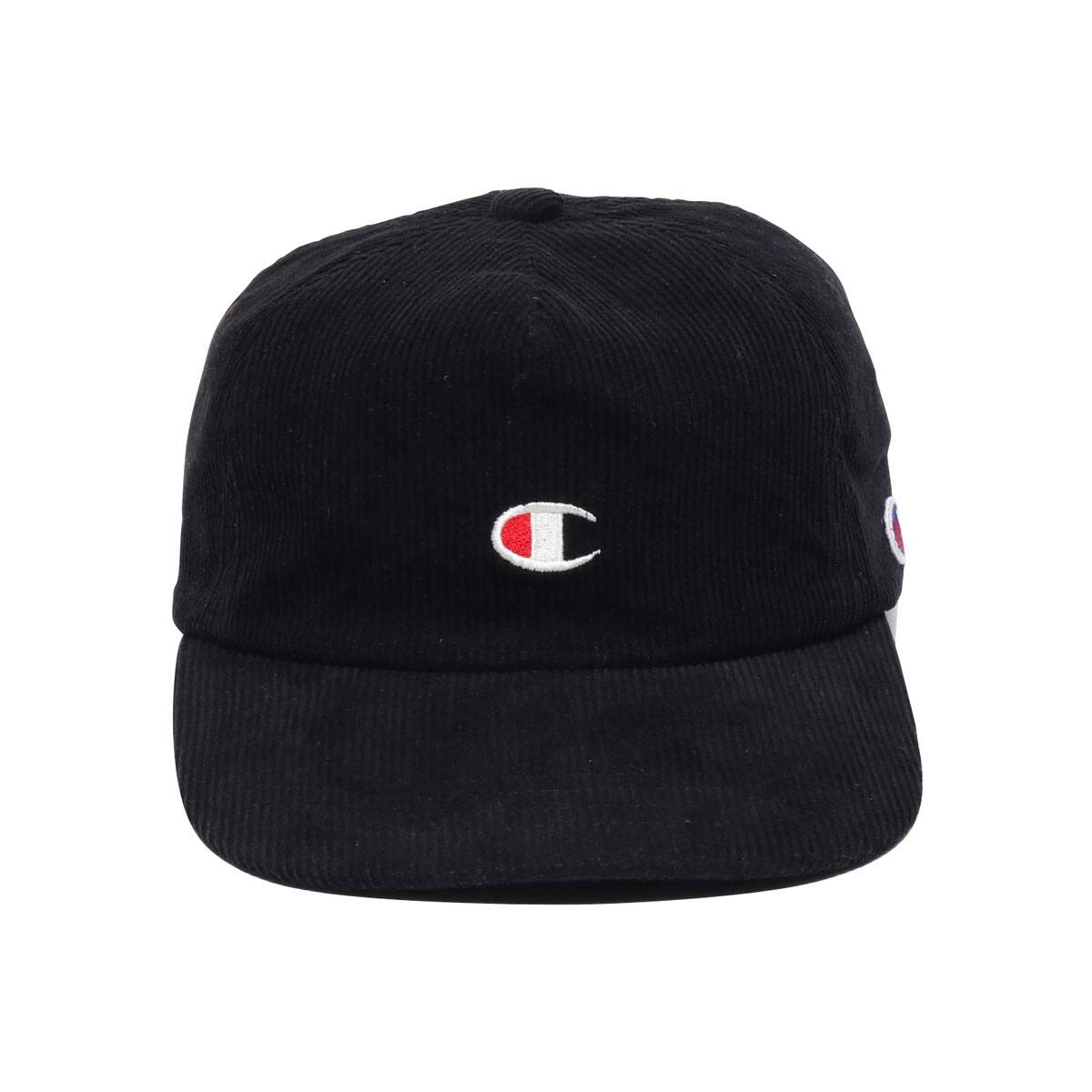 CHAMPION コーデュロイ 5パネル キャップ クロ 18FA-Iの画像