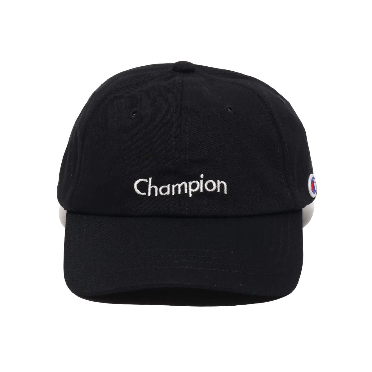 CHAMPION ウェーブ ロゴ ツイル ロー キャップ クロ 18FA-Iの画像