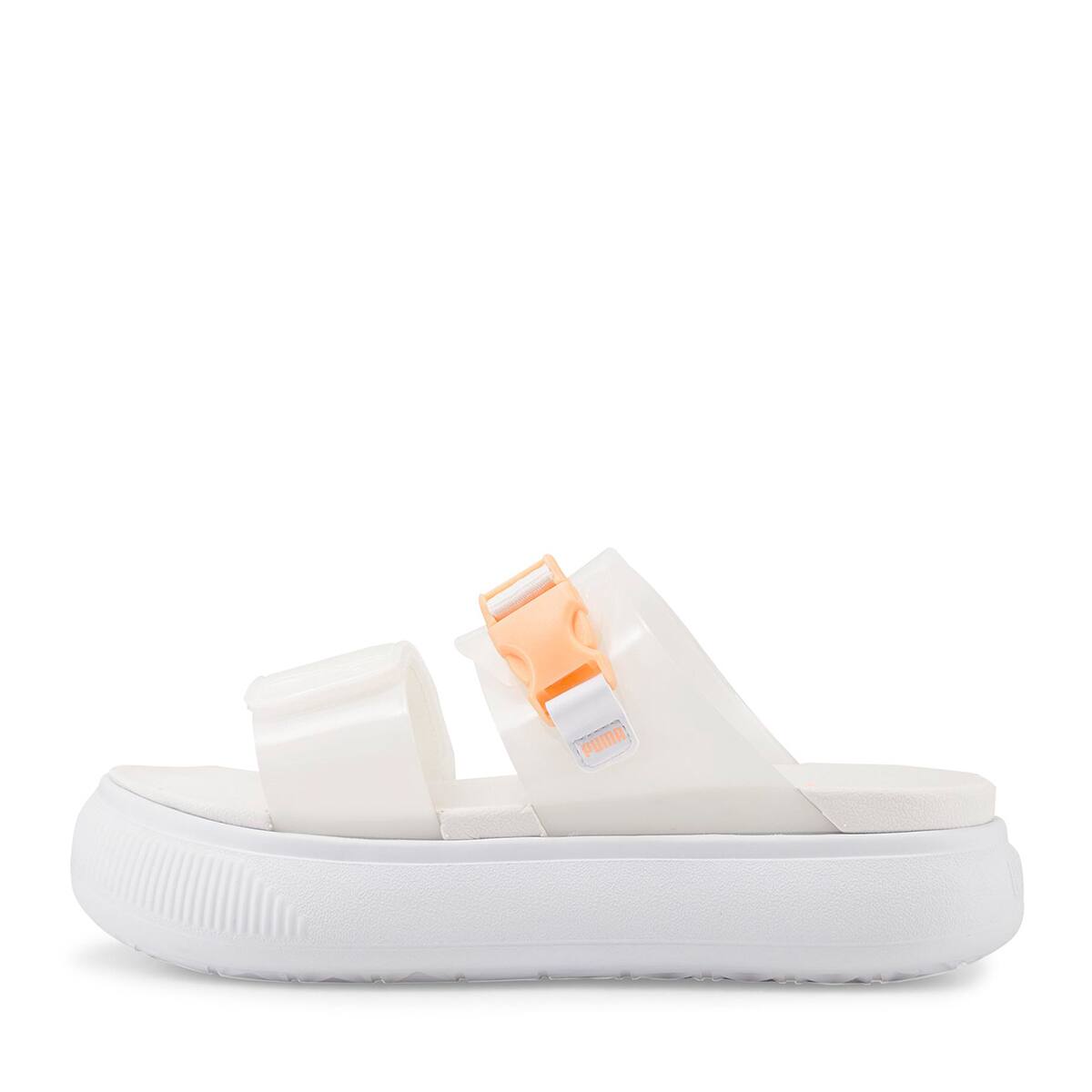 PUMA SUEDE MAYU SANDAL POP WNS Puma White-Nimbus Cloud-Fizzy Melon 