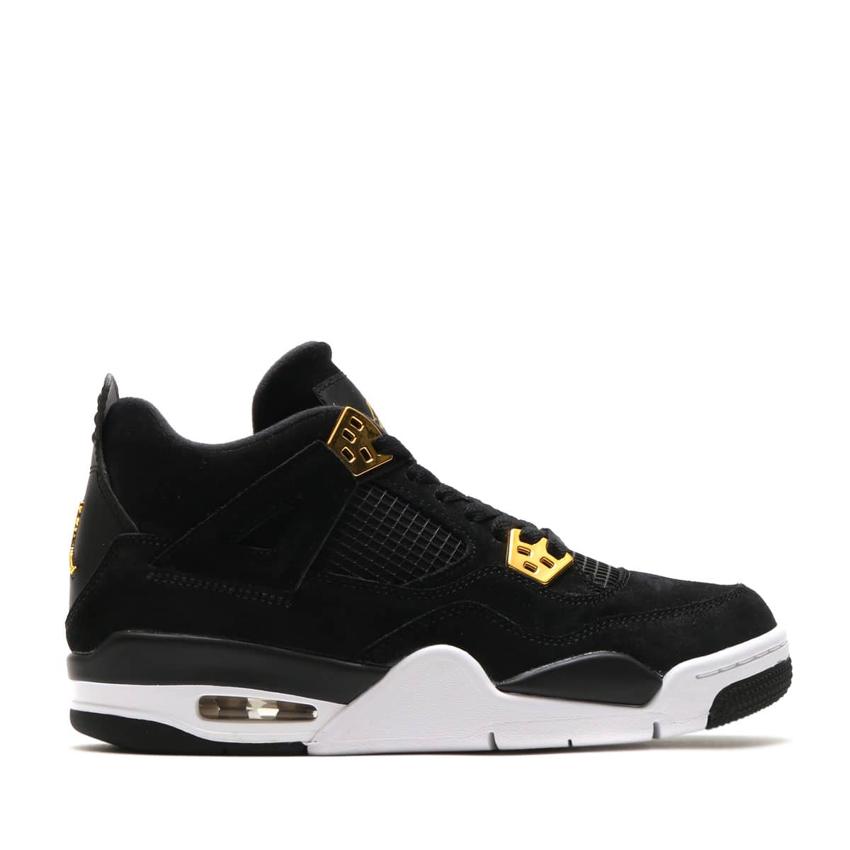JORDAN BRAND AIR JORDAN 4 RETRO BG  BLACK/MTLC GOLD-WHITEの画像
