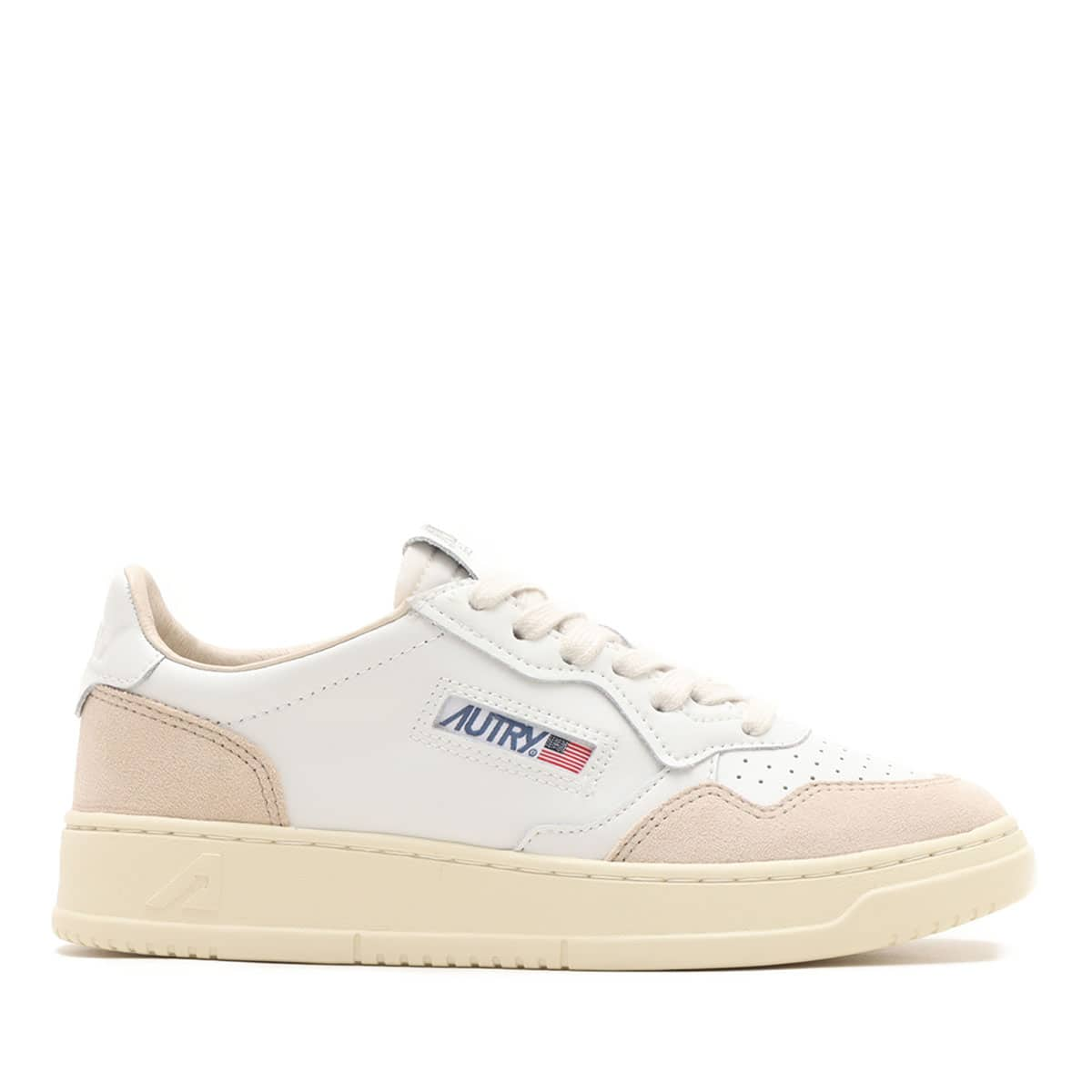 AUTRY MEDALIST LOW WOM LEAT/SUEDE WHITE 23FA-I