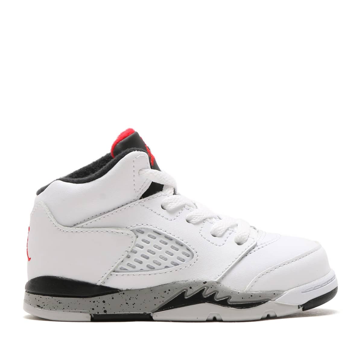 JORDAN BRAND JORDAN 5 RETRO BT  WHITE/UNIVERSITY RED-BLACK-MATTE SILVERの画像